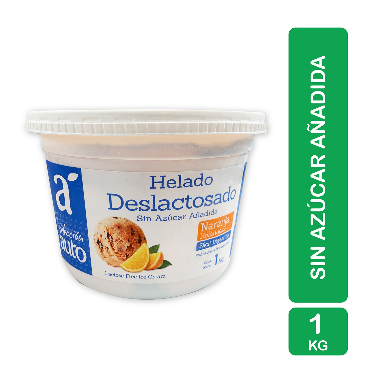 Helado Naranja Holandesa Deslactosado Selección Auto Envase 1000 G