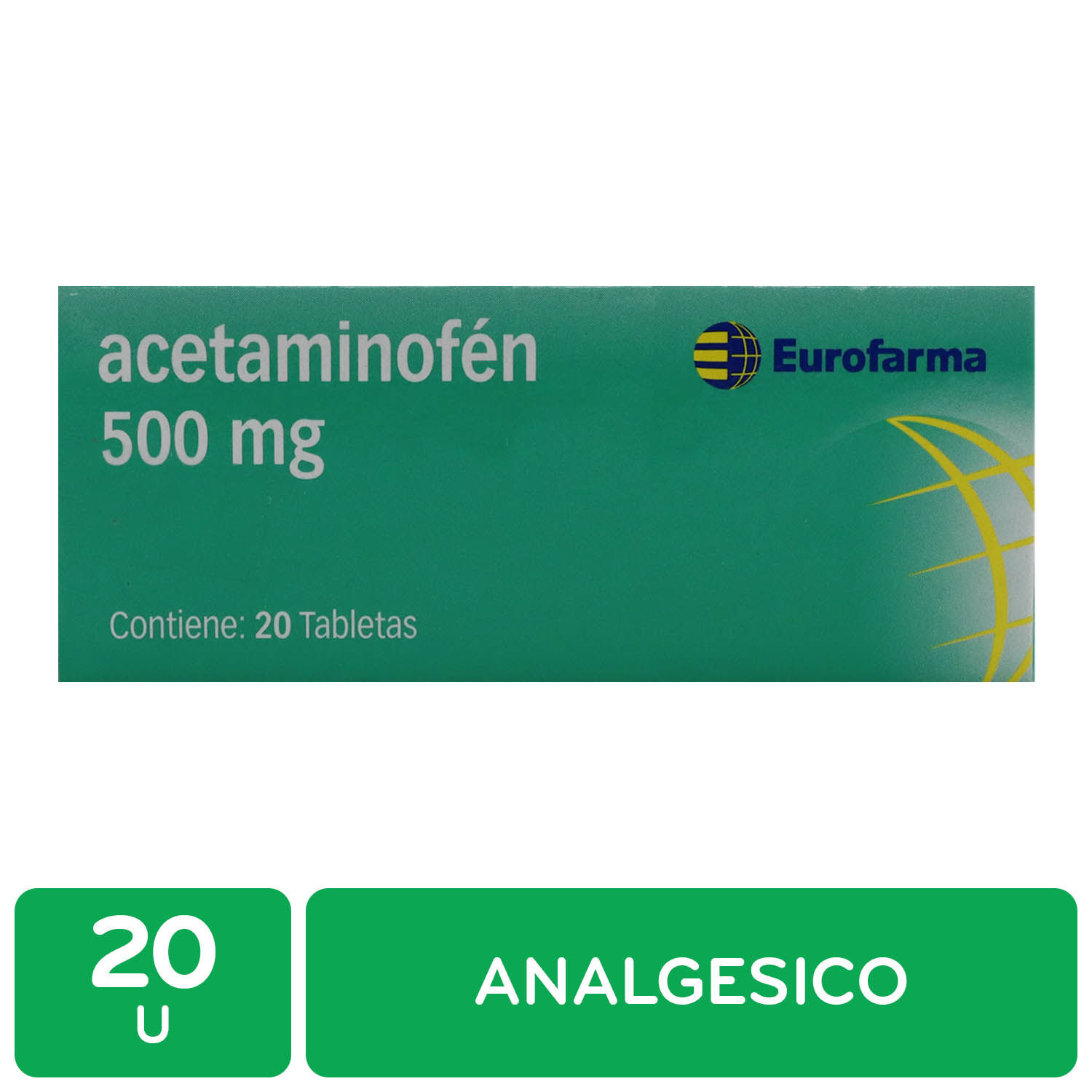 Analgesico Acetaminofén 500g