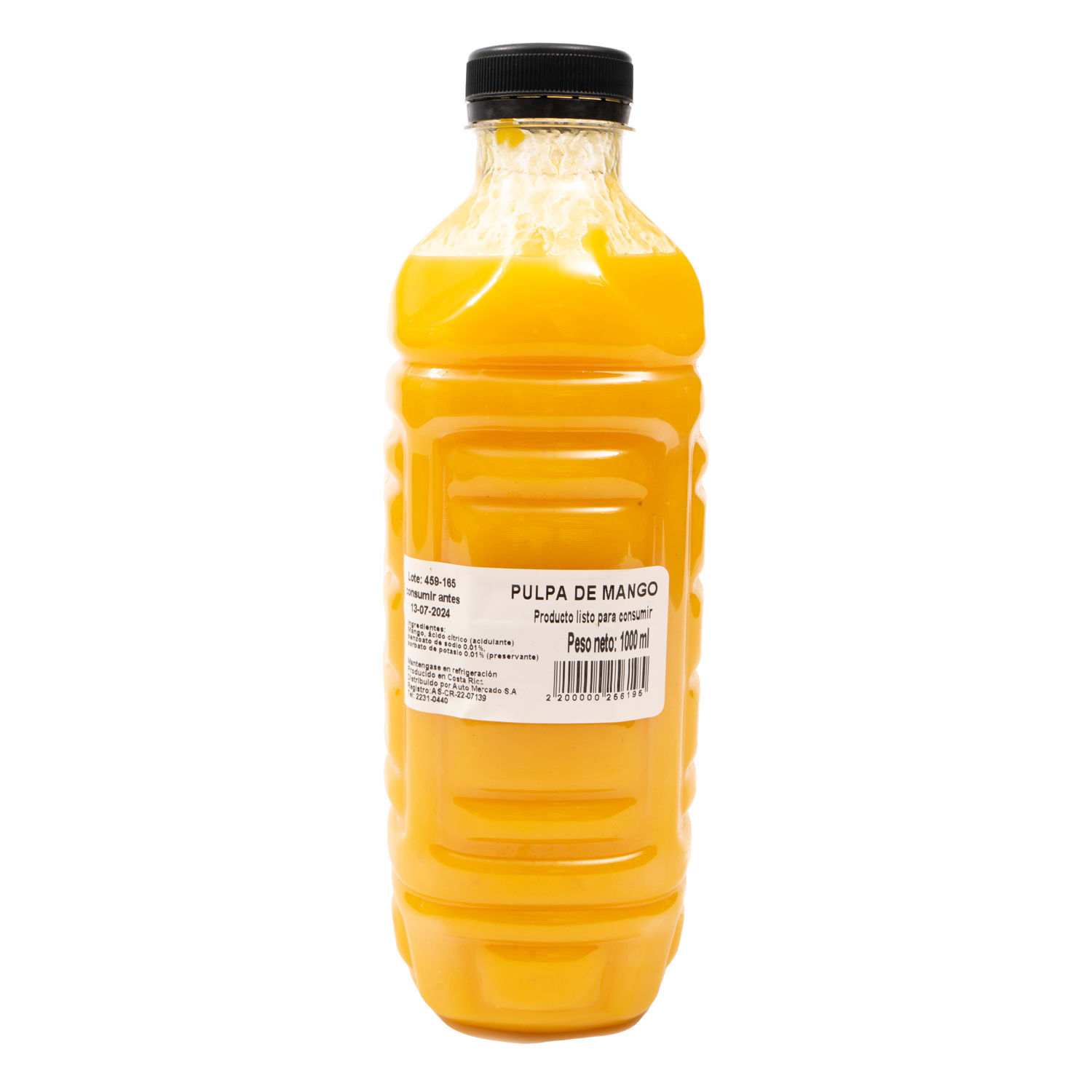 Pulpa Fruta Mango Auto Mercado Envase 1000 Ml