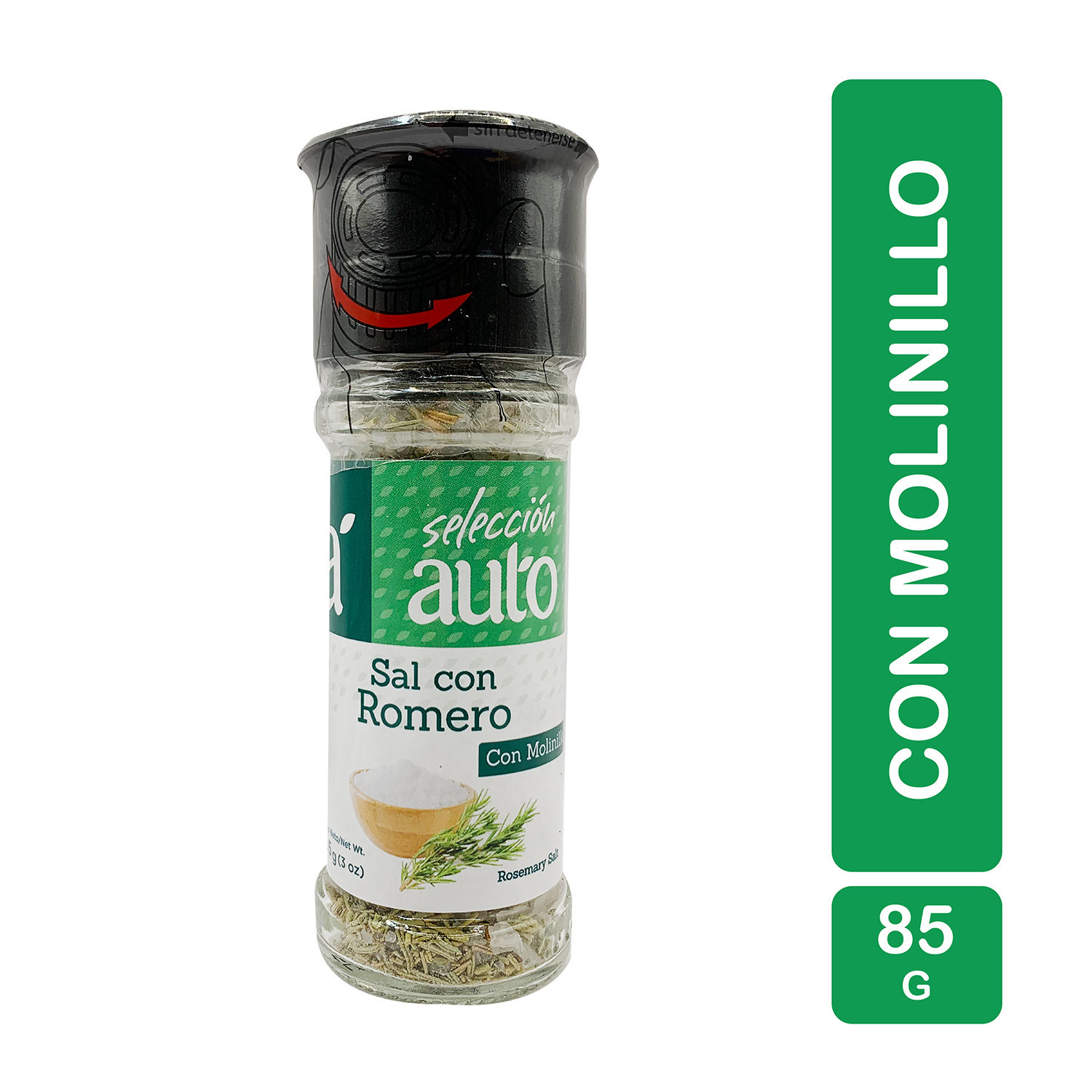 Sal Con Romero Con Molinillo Selección Auto Frasco 85 G