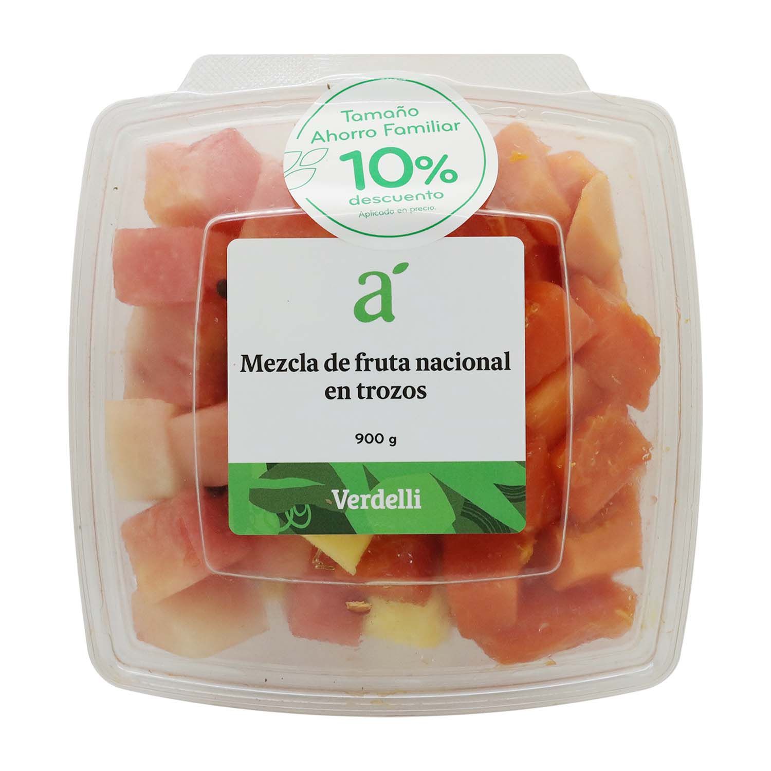 Mix Trozo Fruta Nacional Auto Mercado Paquete Ahorro Familiar Bandeja 900 G