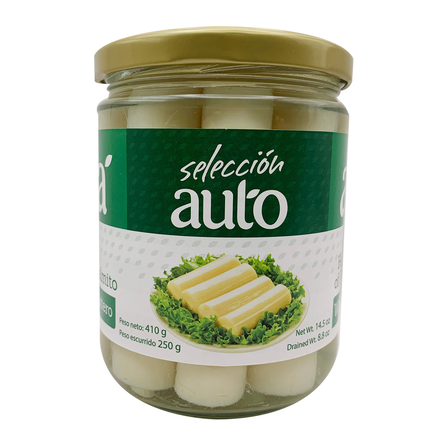 Palmito Entero Selección Auto Frasco 410 G