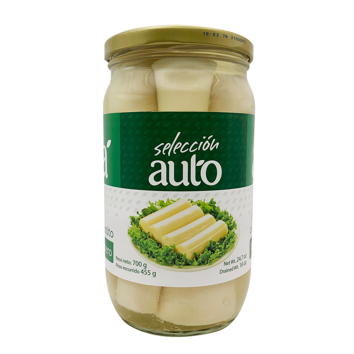 Palmito Entero Selección Auto Frasco 700 G