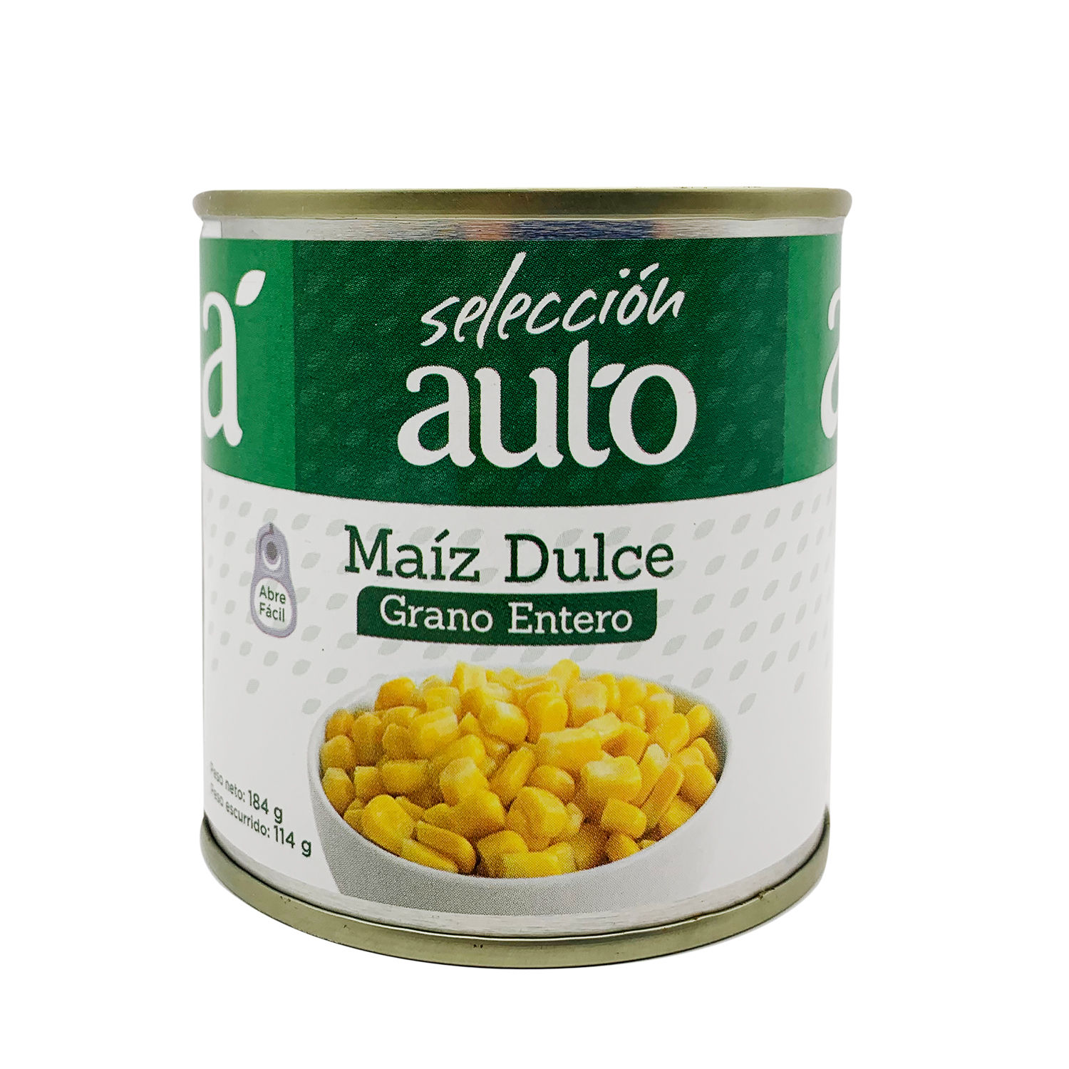 Maiz Entero Dulce Selección Auto Lata 184 G