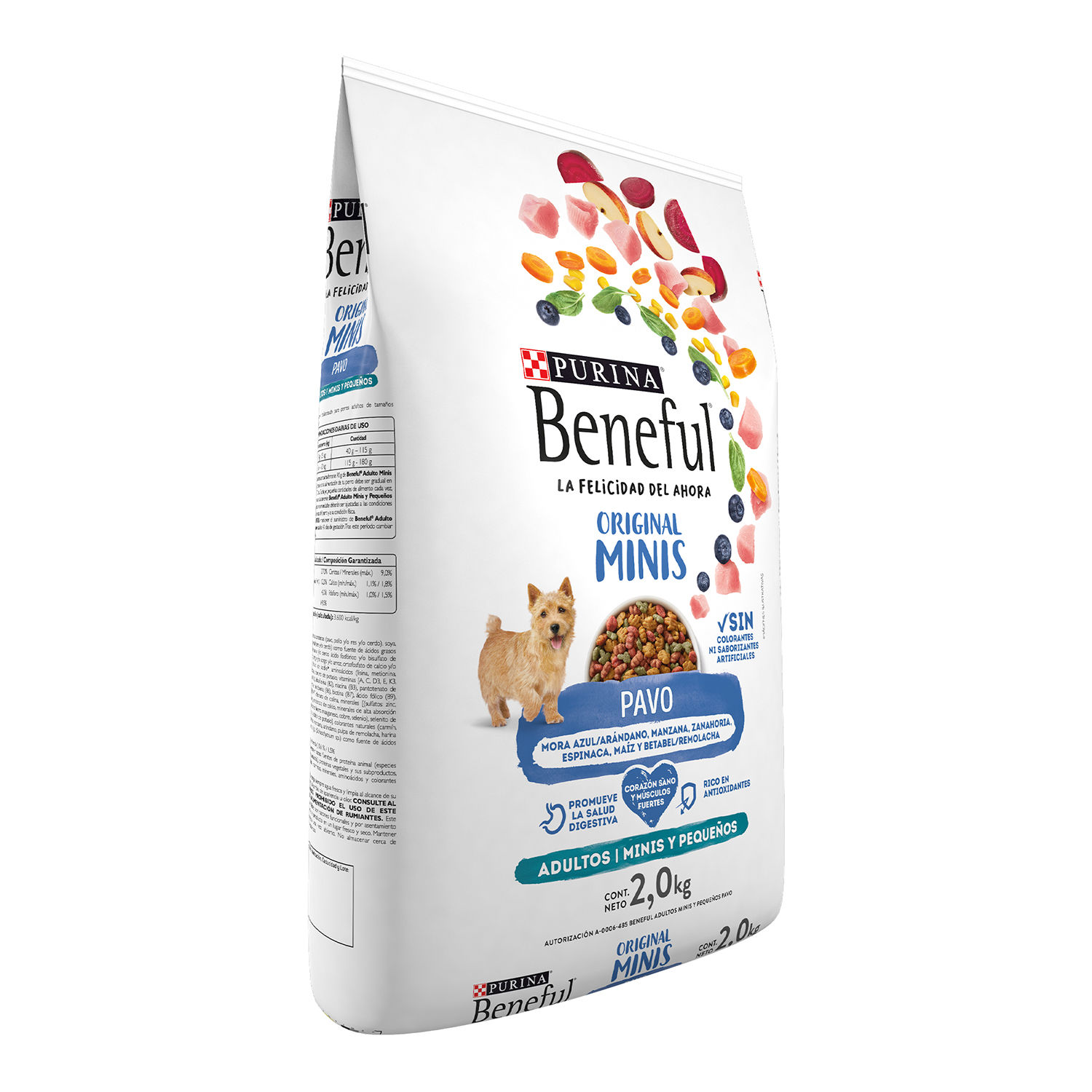 Alimento Perro Seco Adulto Pavo Minis Purina Beneful Bolsa 2 Kg