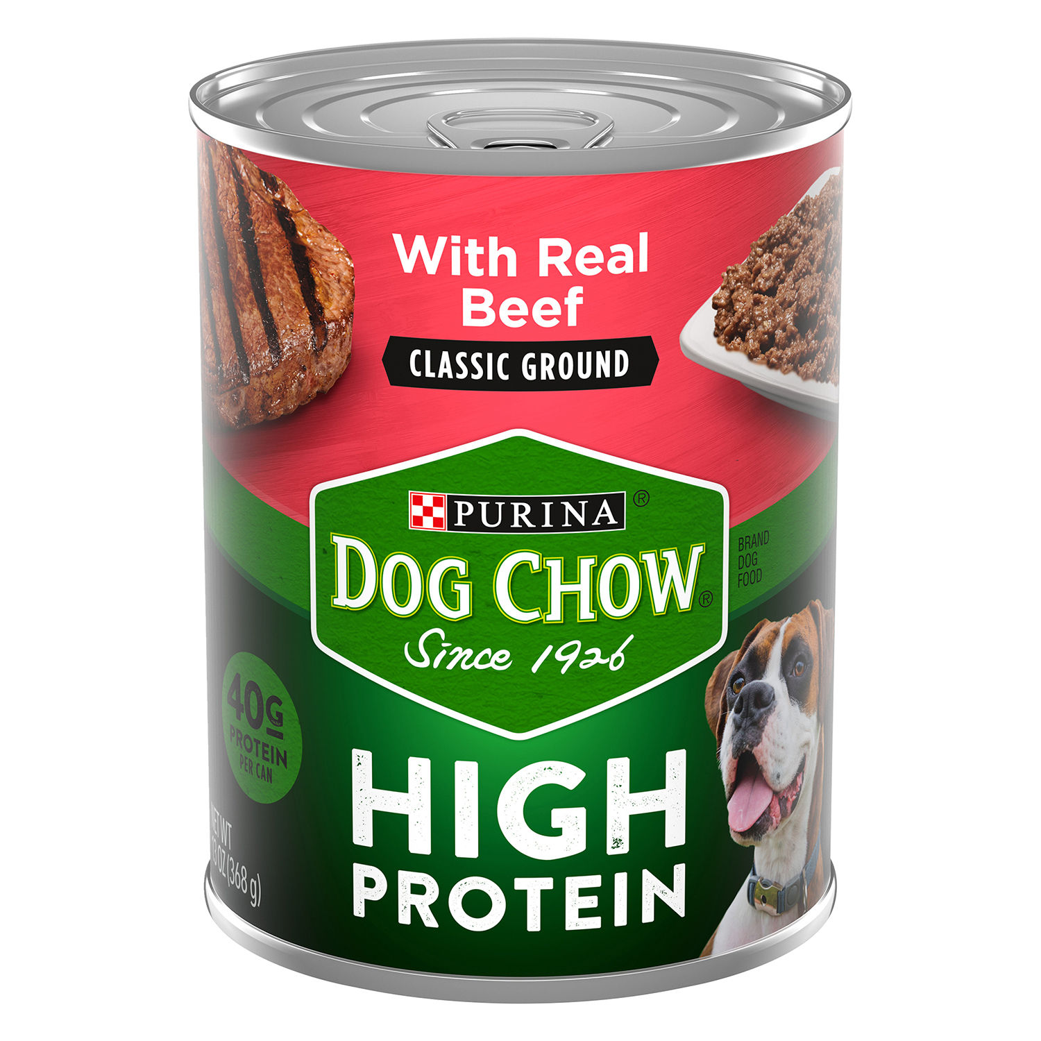 Alimento Perro Humedo Adulto Trozos Carne Alto En Proteina Purina Dog Chow Lata 368 G