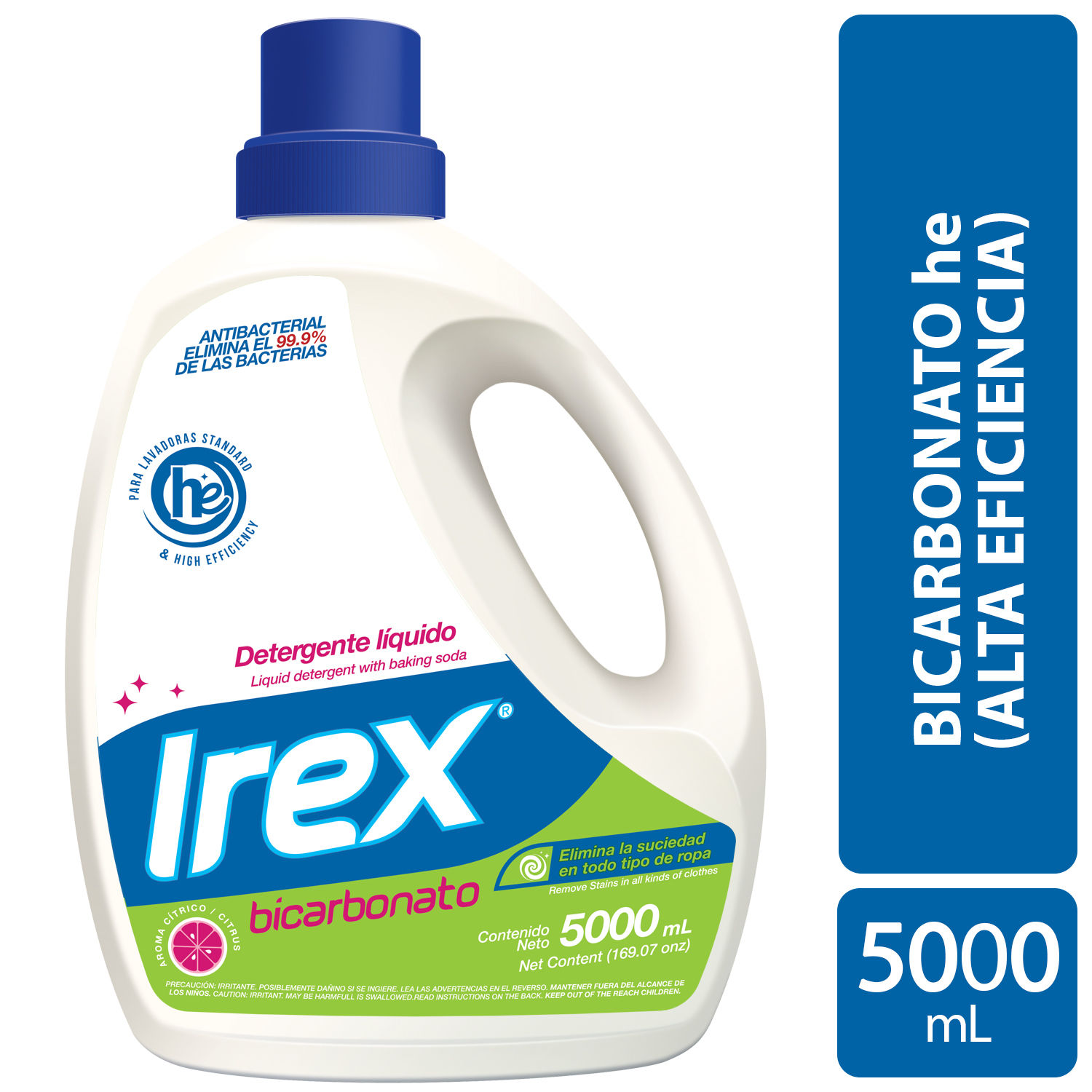 Comprar Detergente Líquido Irex Bicarbonato He, Antibacterial - 3Lt