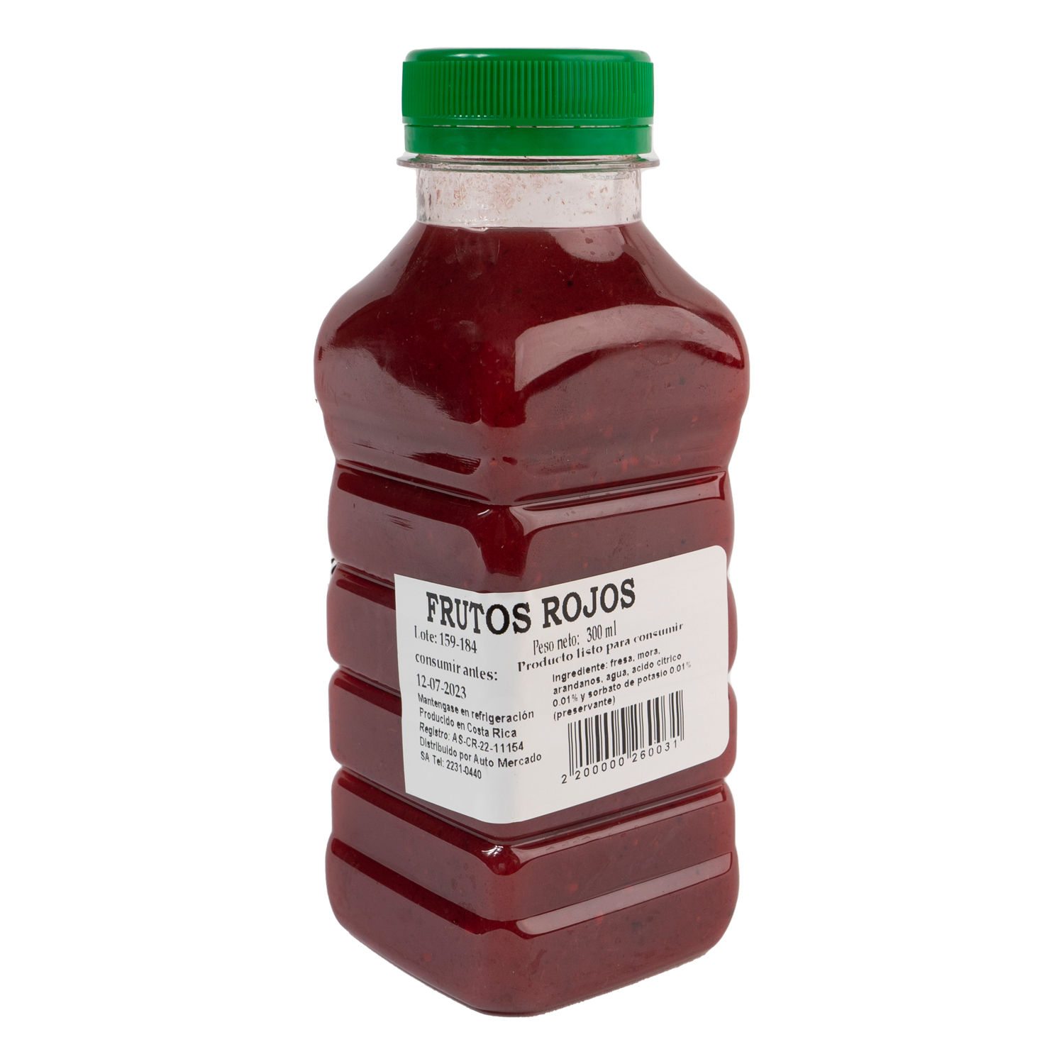 Jugo Frutos Rojos Auto Mercado Envase 300 Ml