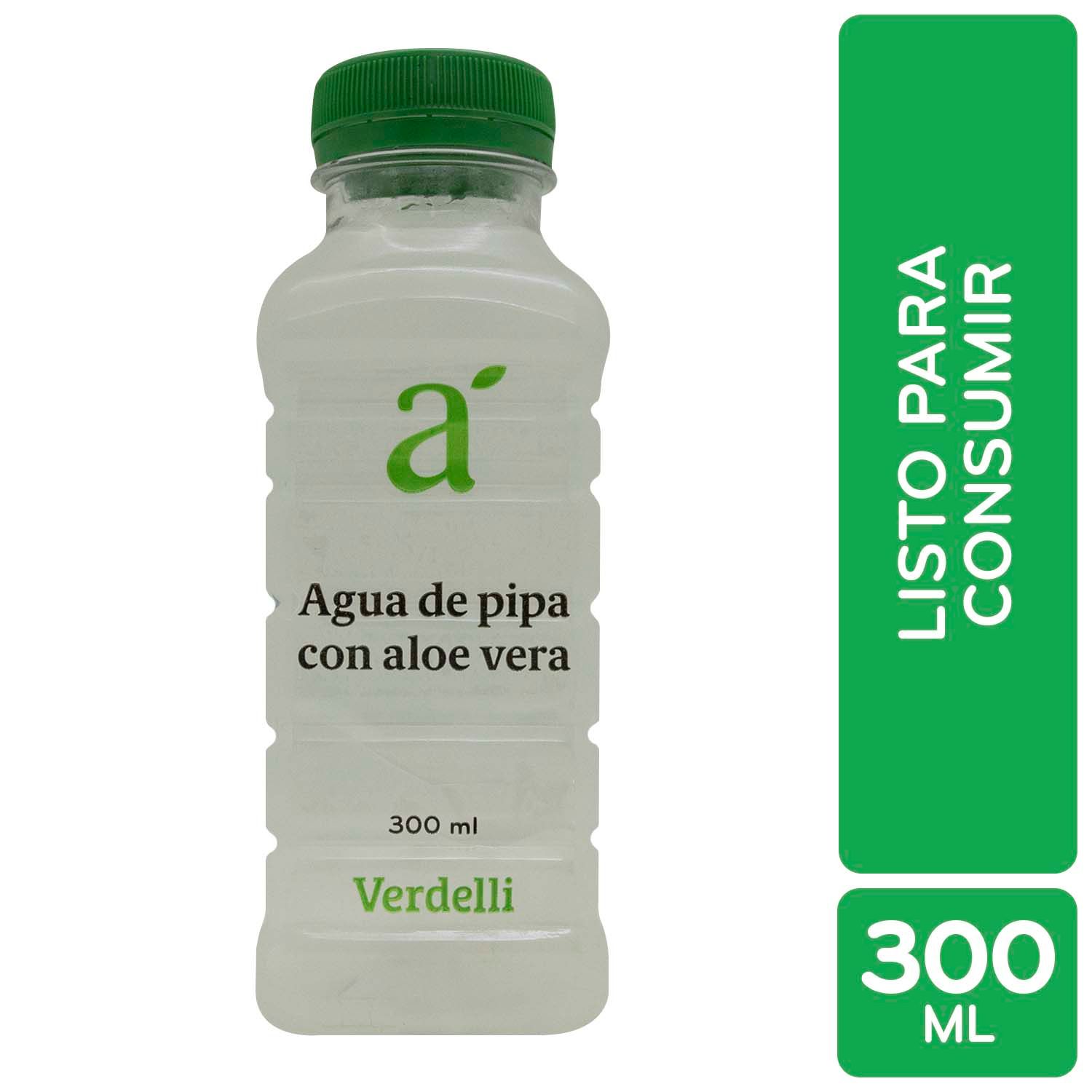 Agua De Pipa Con Sabila Auto Mercado Envase 300 Ml