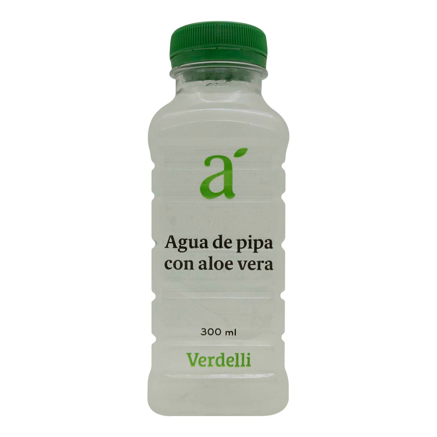 Agua De Pipa Con Sabila Auto Mercado Envase 300 Ml