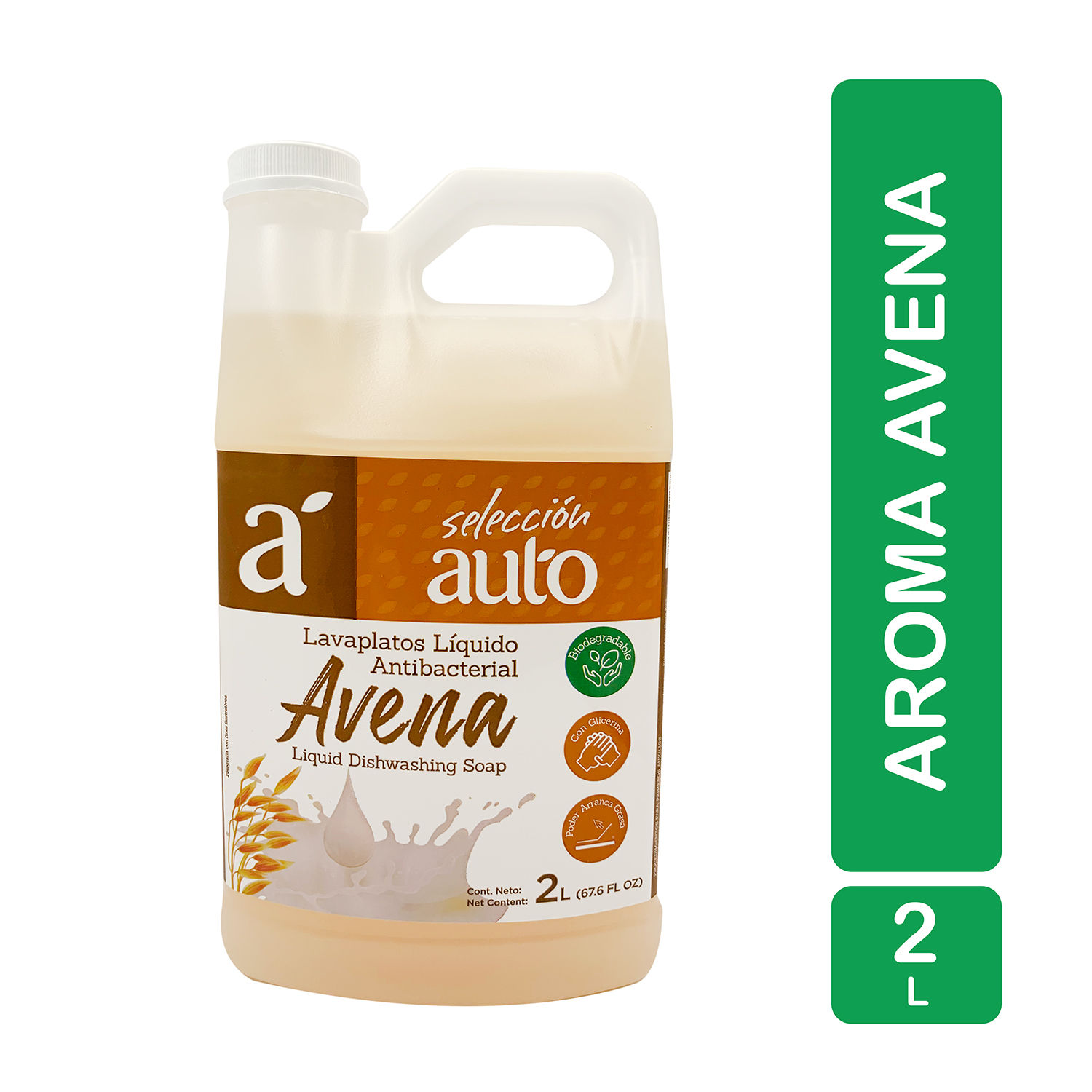 Lavaplatos Liquido Avena Seleccion Auto Envase 2000 Ml