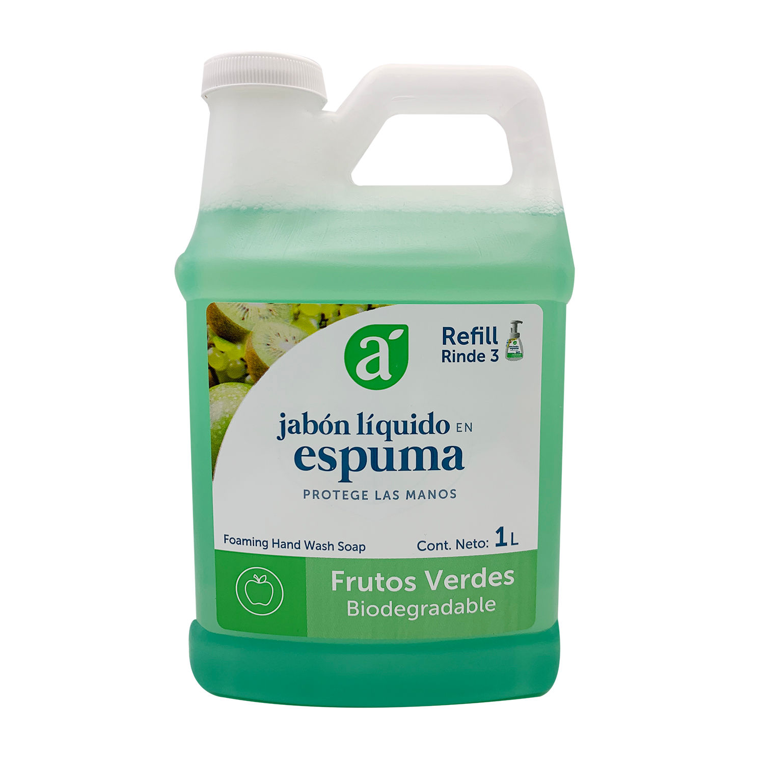 Jabon Manos Espuma Frutos Verdes Selección Auto Envase 1000 Ml