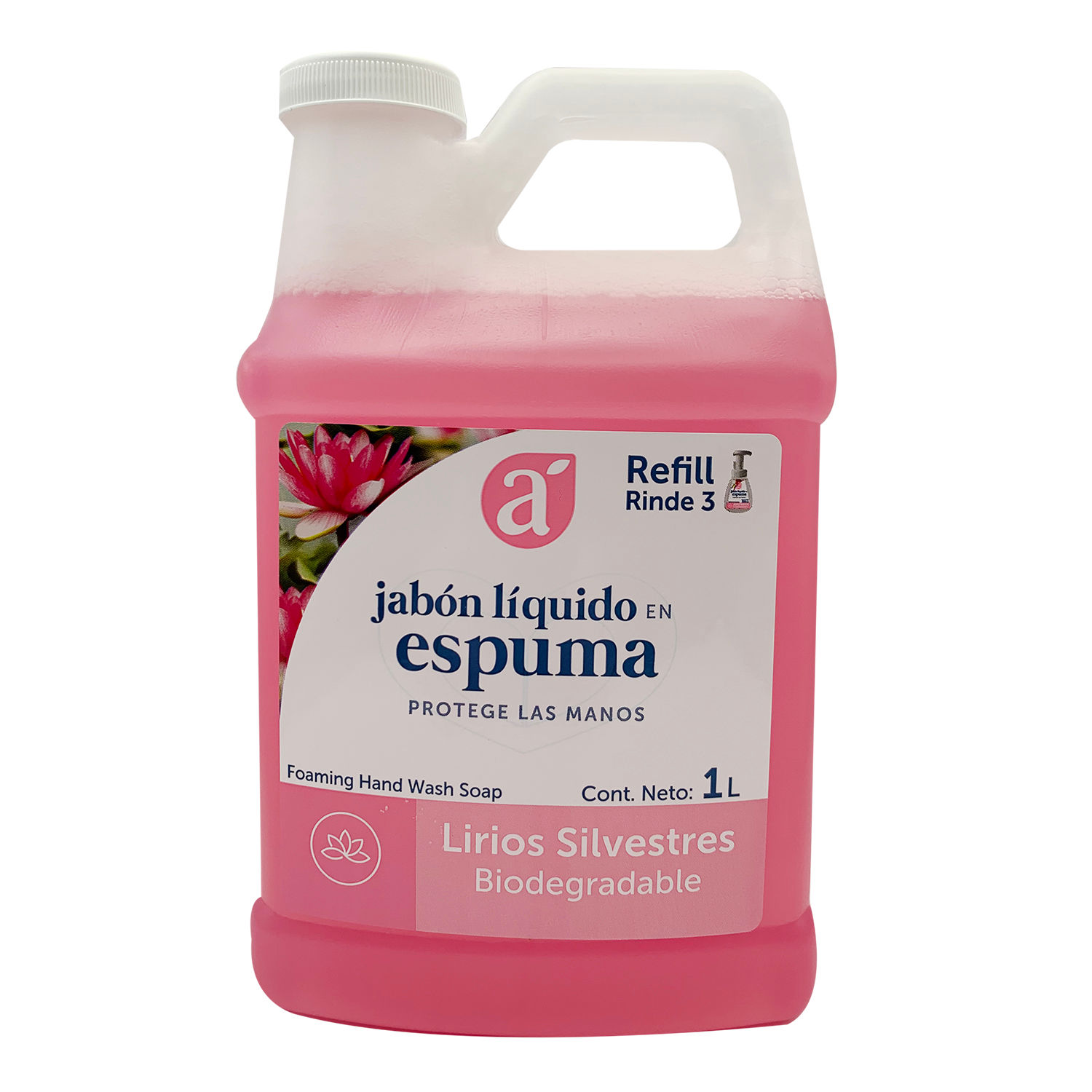 Jabon Liquido Manos Espuma Granada Citrica Selección Auto Envase 300 Ml