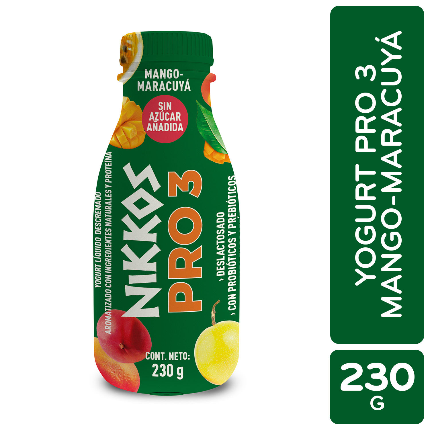 Yogurt Liquido Mango Maracuya Pro Nikkos