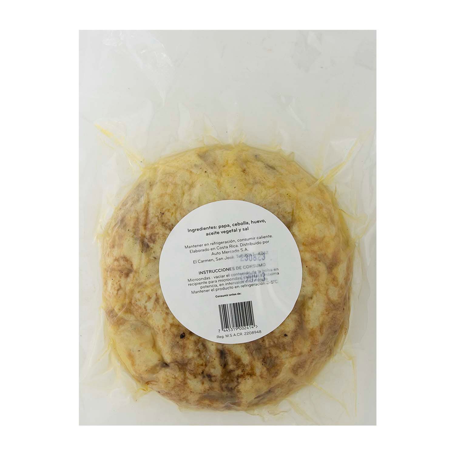 Tortilla Española Auto Mercado Unidad  400 G