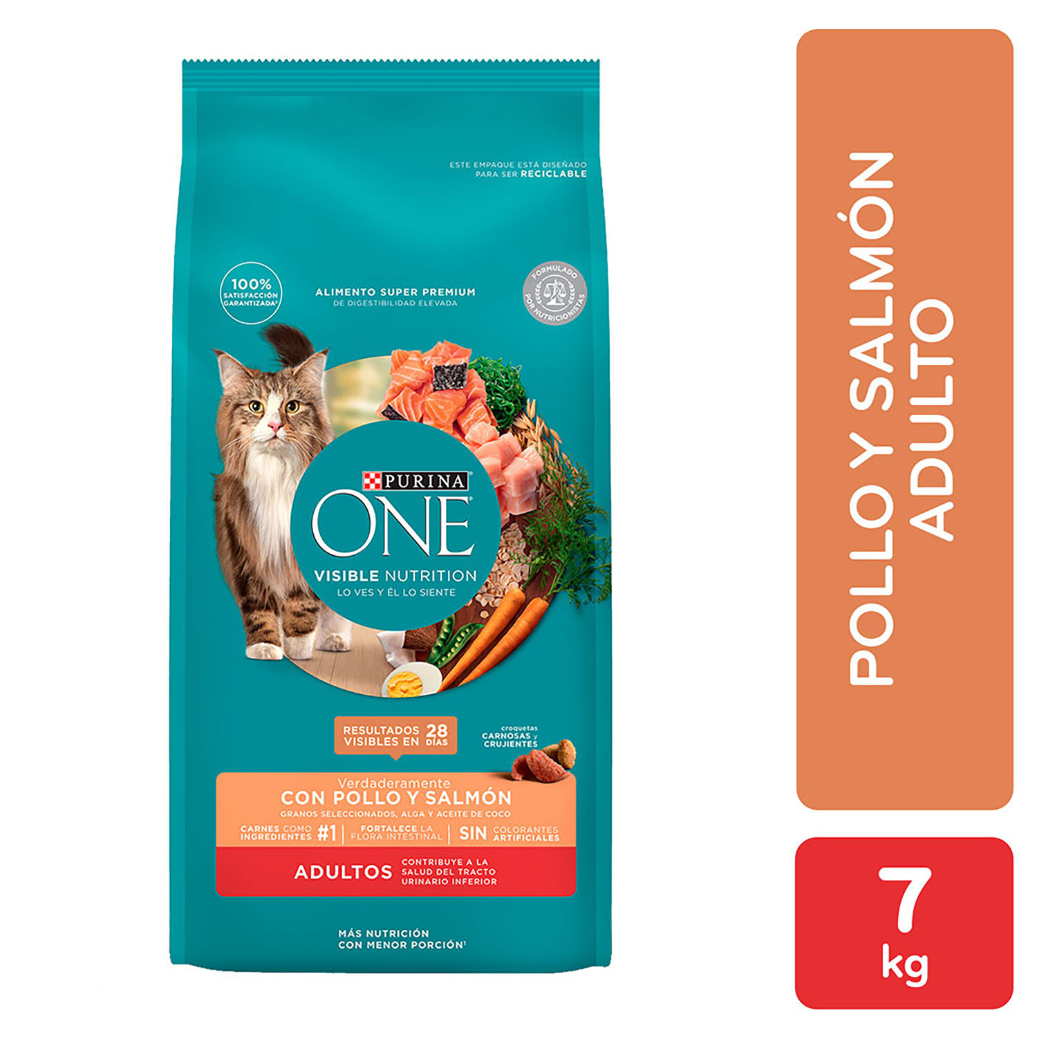 Alimento Gato Adulto Seco Salmon One Bolsa 7 Kg