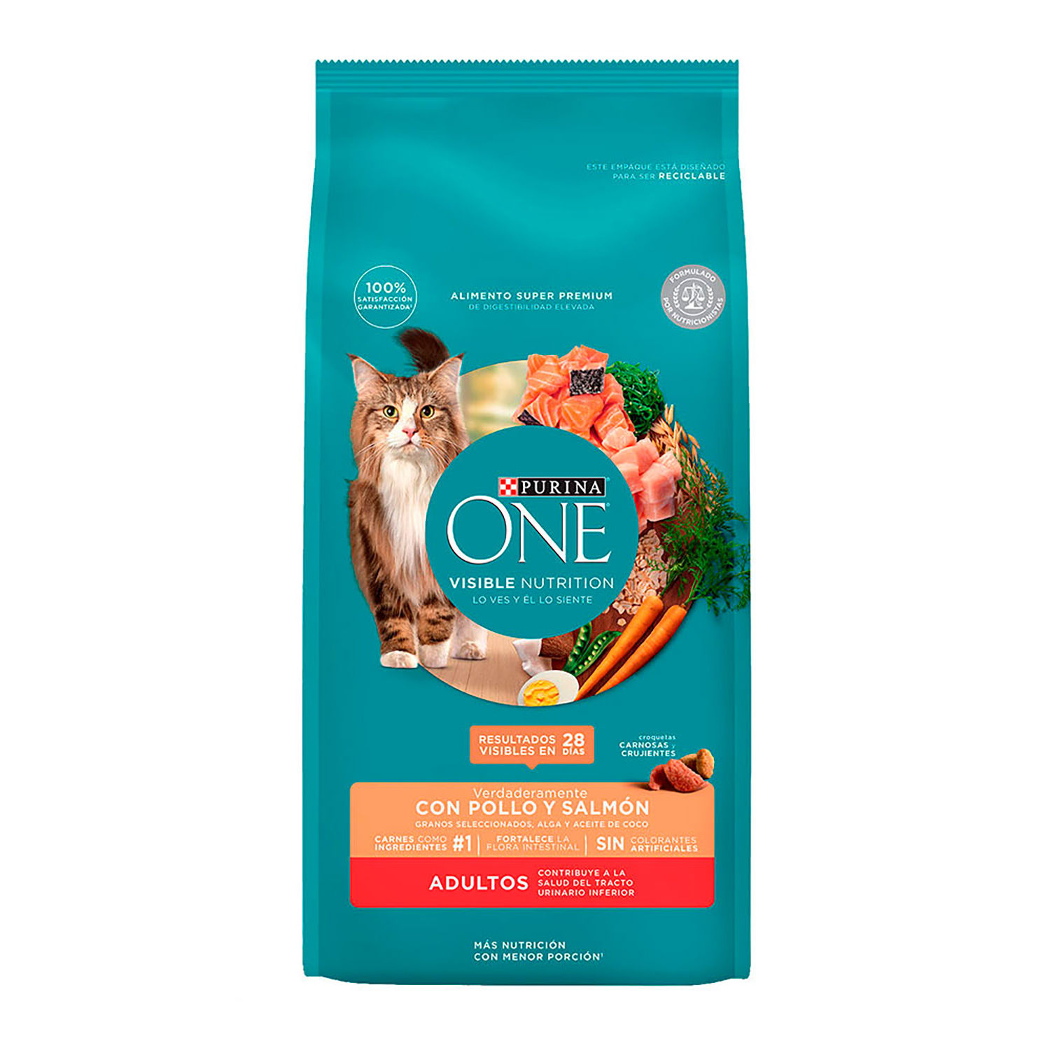 Alimento Gato Adulto Seco Salmon One Bolsa 7 Kg