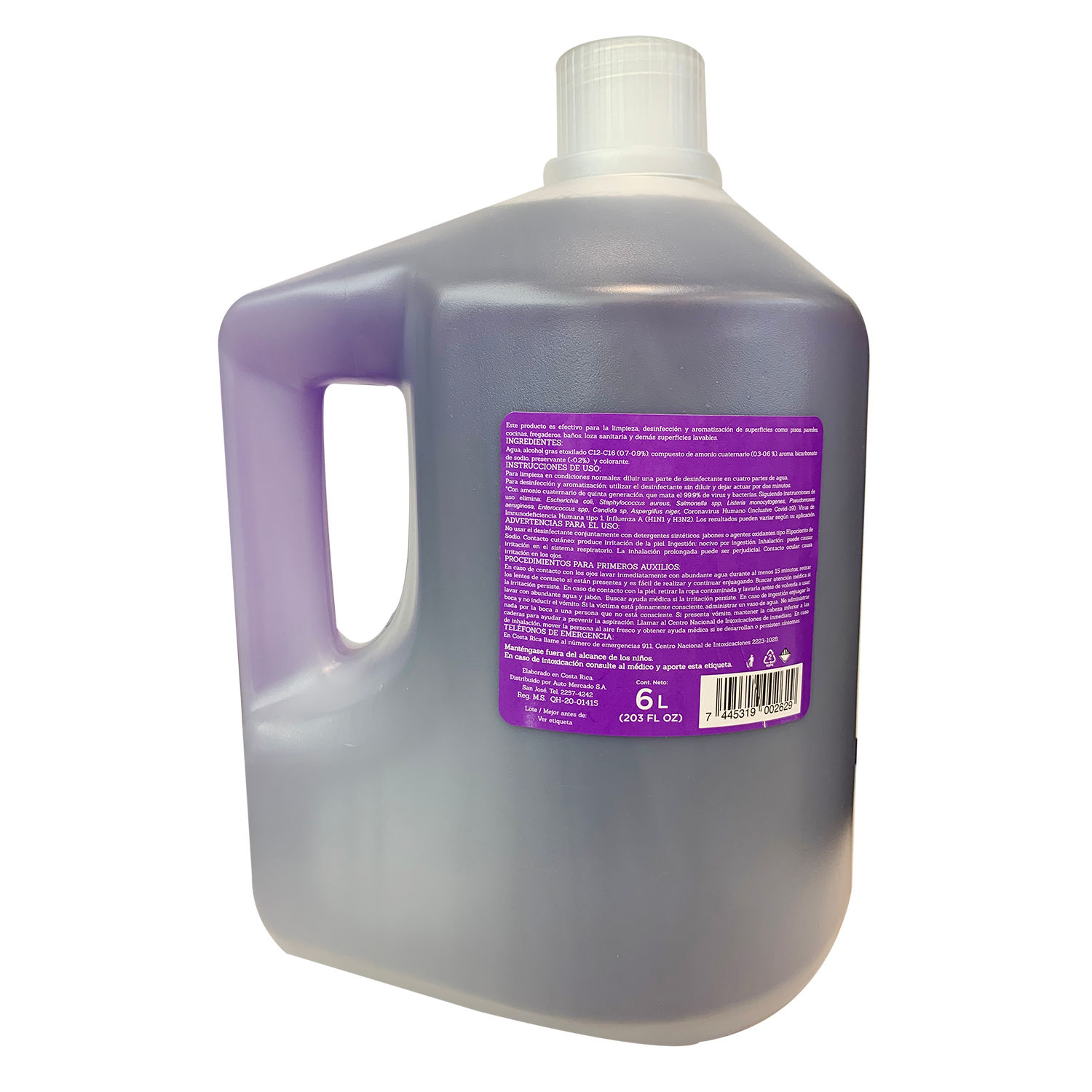 Desinfectante Liquido Lavanda Selección Auto Envase 6000 Ml