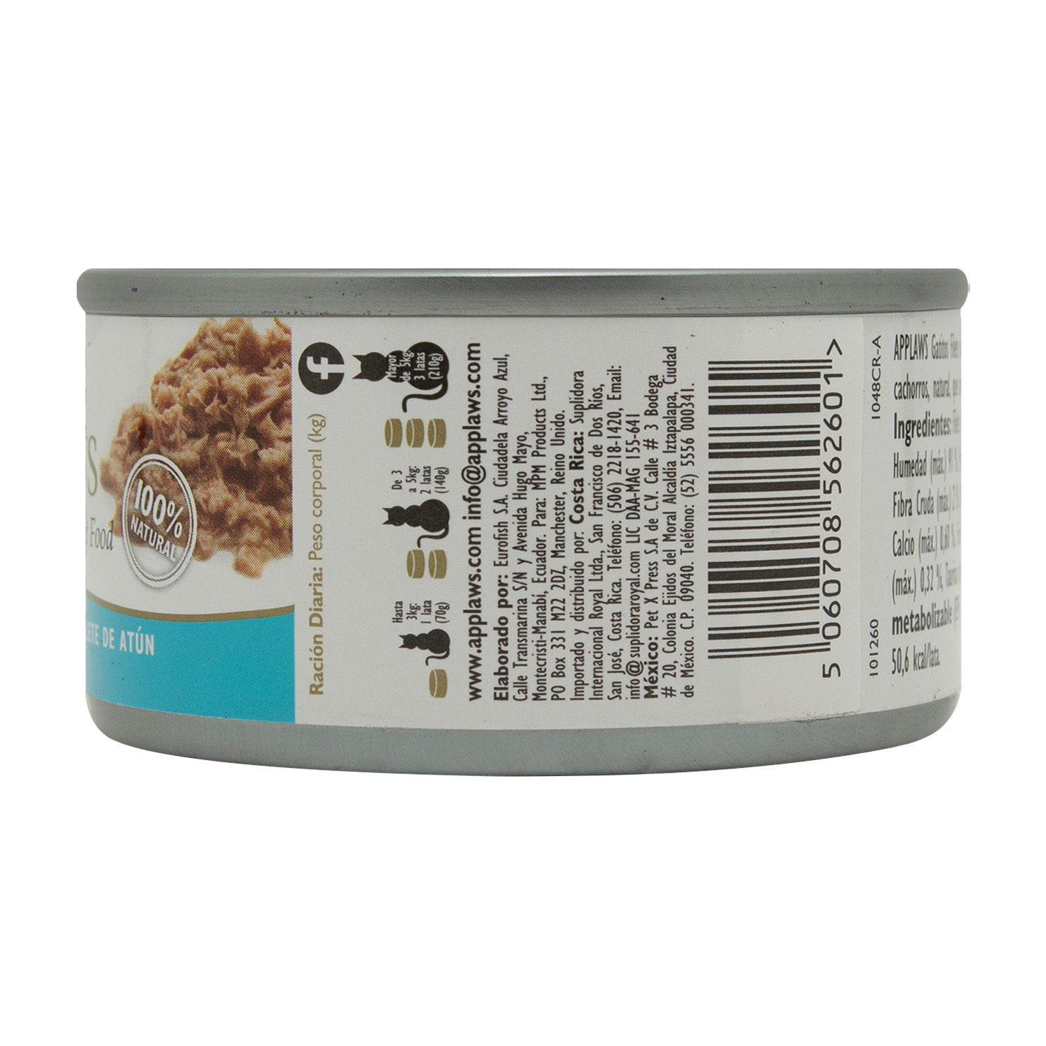 Alimento Gato Humedo Atun Con Cangrejo Applaws