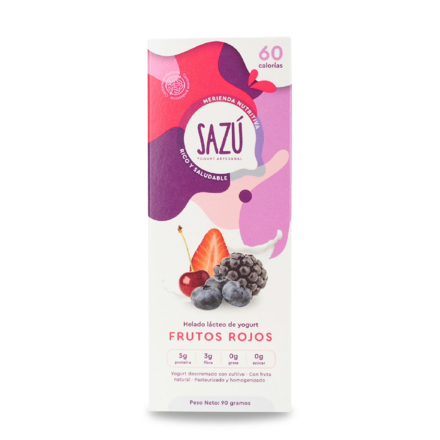 Paleta Yogurt Frutos Rojos Sazu