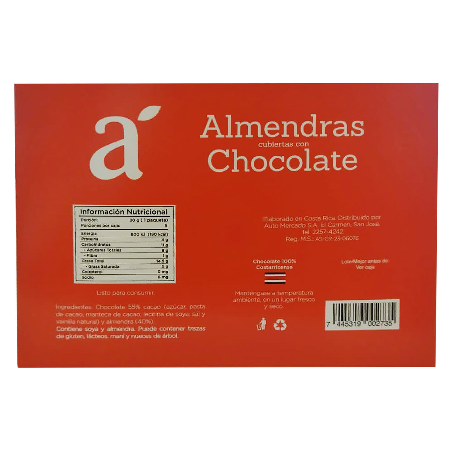 Almendra Con Chocolate Selección Auto Caja 240 G