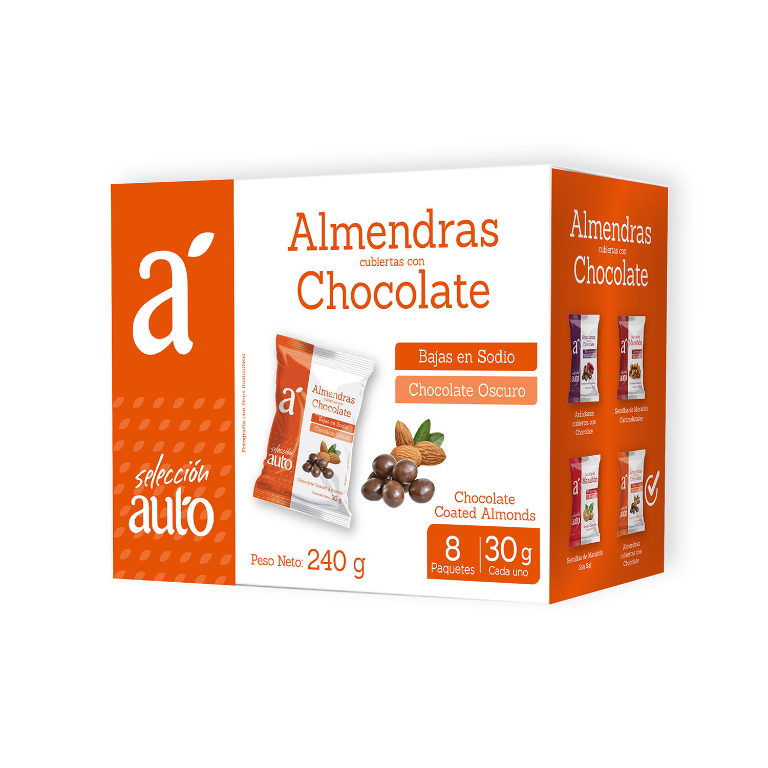 Almendra Con Chocolate Selección Auto Caja 240 G