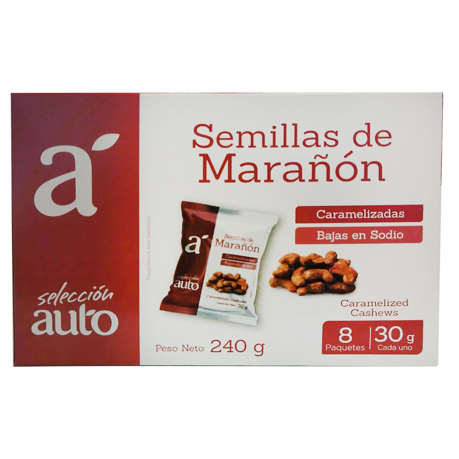 Marañon Caramelizadas Selección Auto Caja 240 G