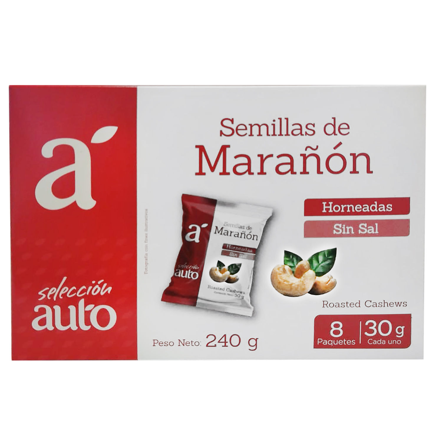 Marañon Horneado Sin Sal Selección Auto Caja 240 G