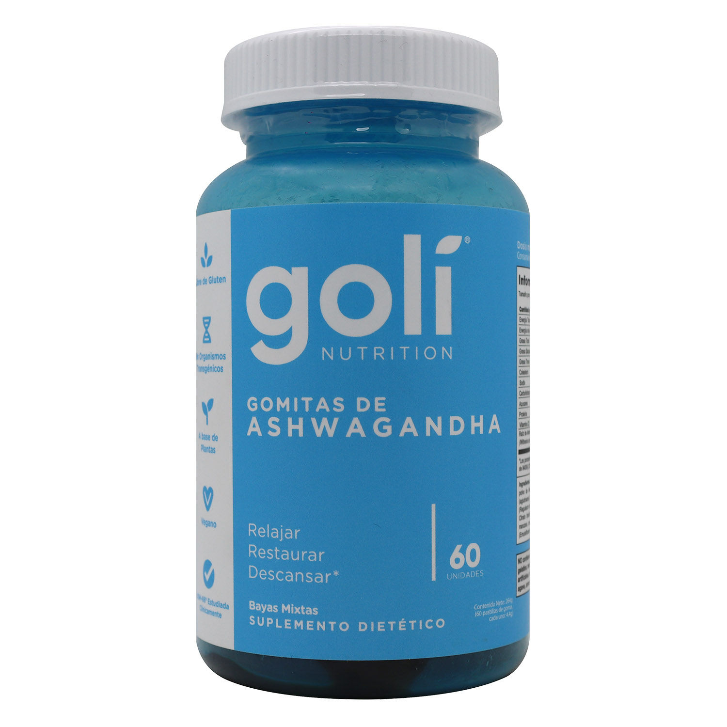 Suplemento Alimenticio Adulto Ashwagandha Gomita Goli