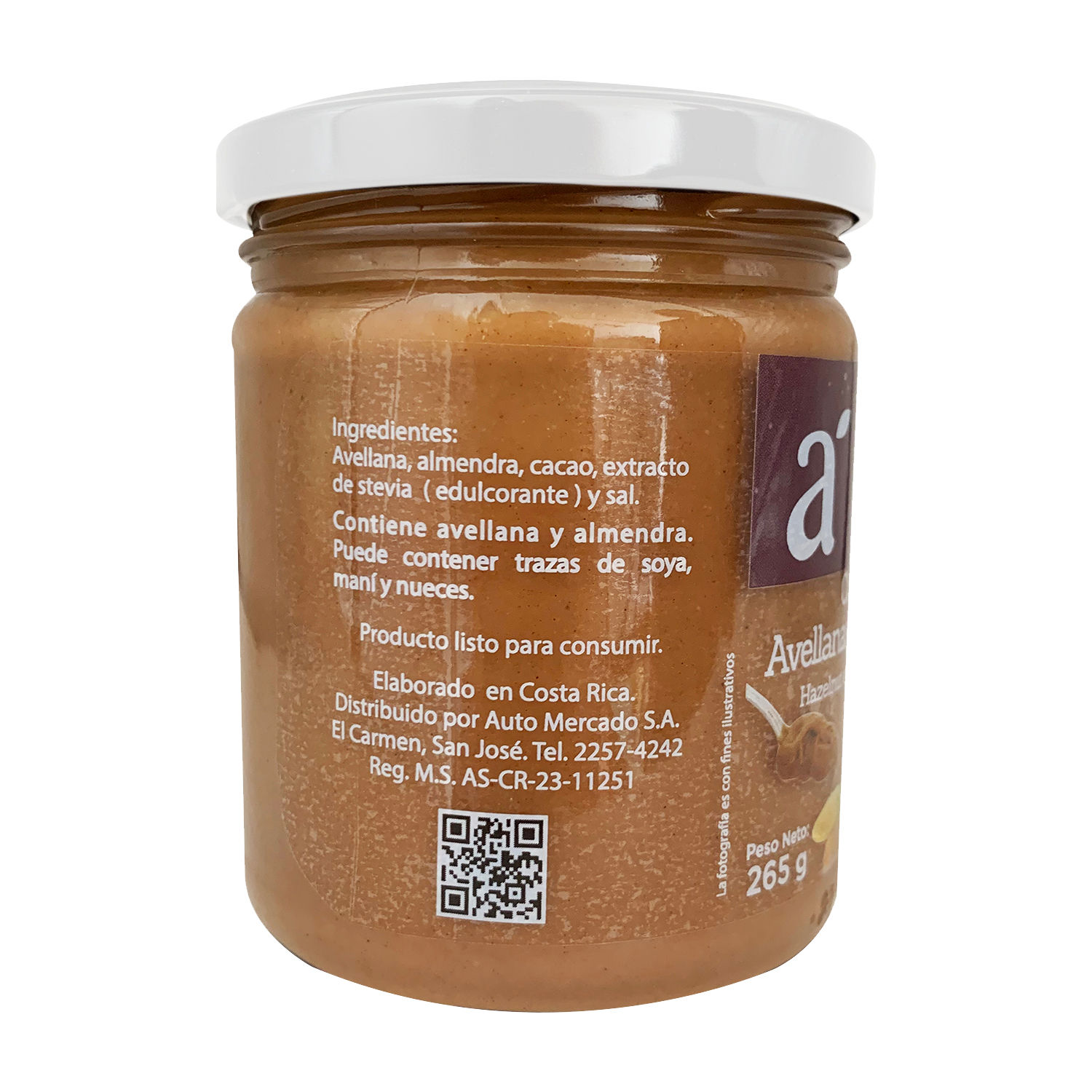 Crema De Avellanas Y Almendras Envase 265 G