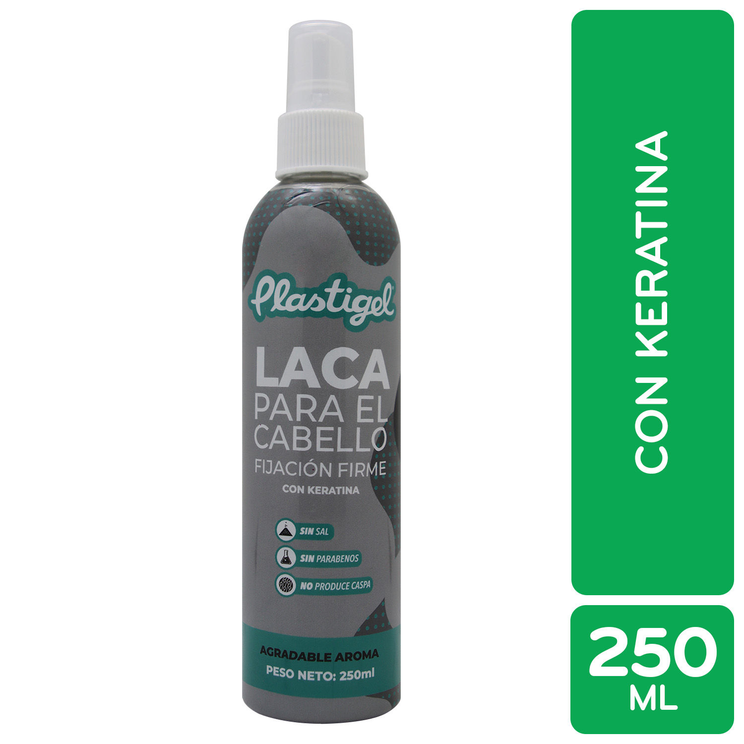 Fijador Laca Extra Fijacion Firme Keratina Plastigel