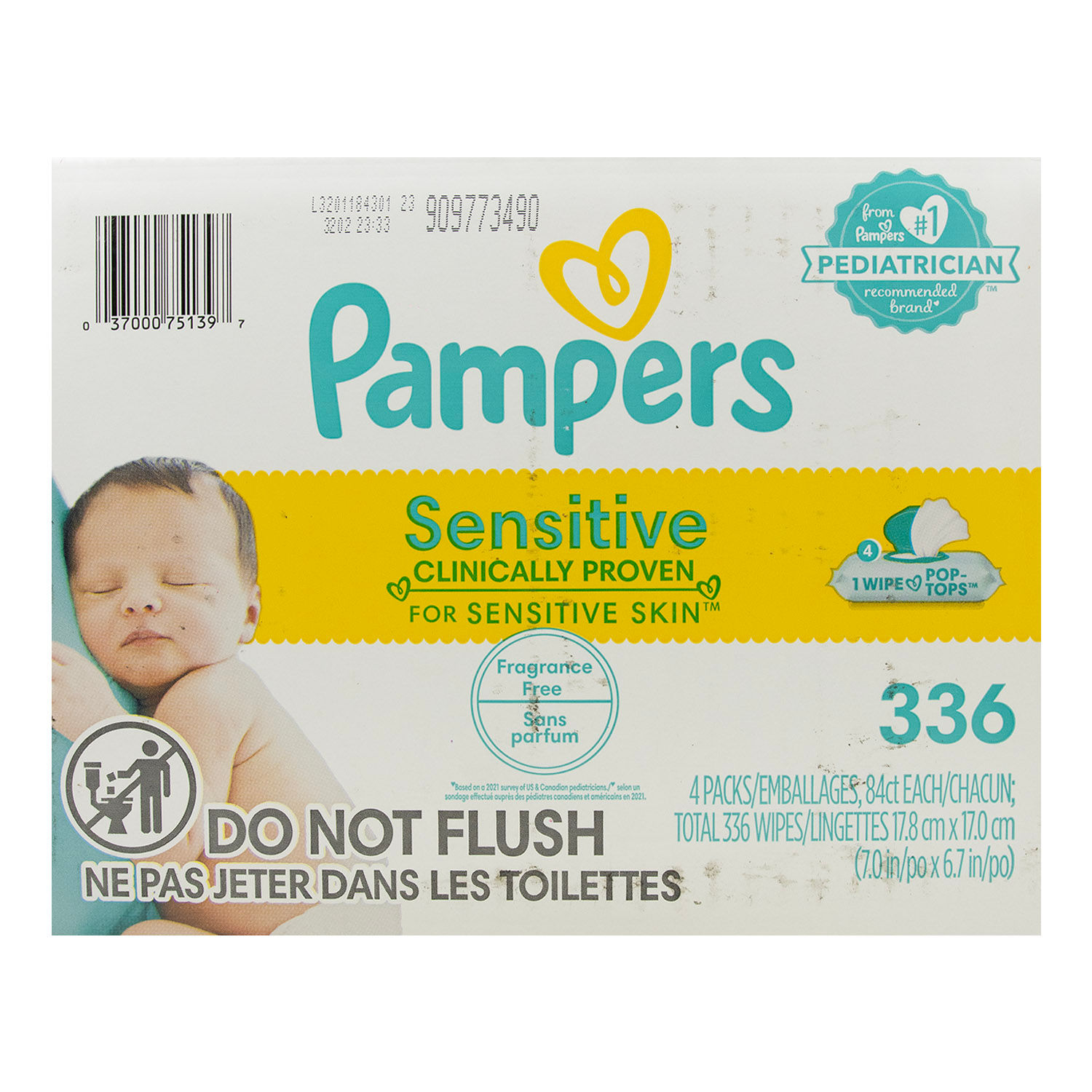 Toalla Humeda Sensitiva Pampers 336 Unidades