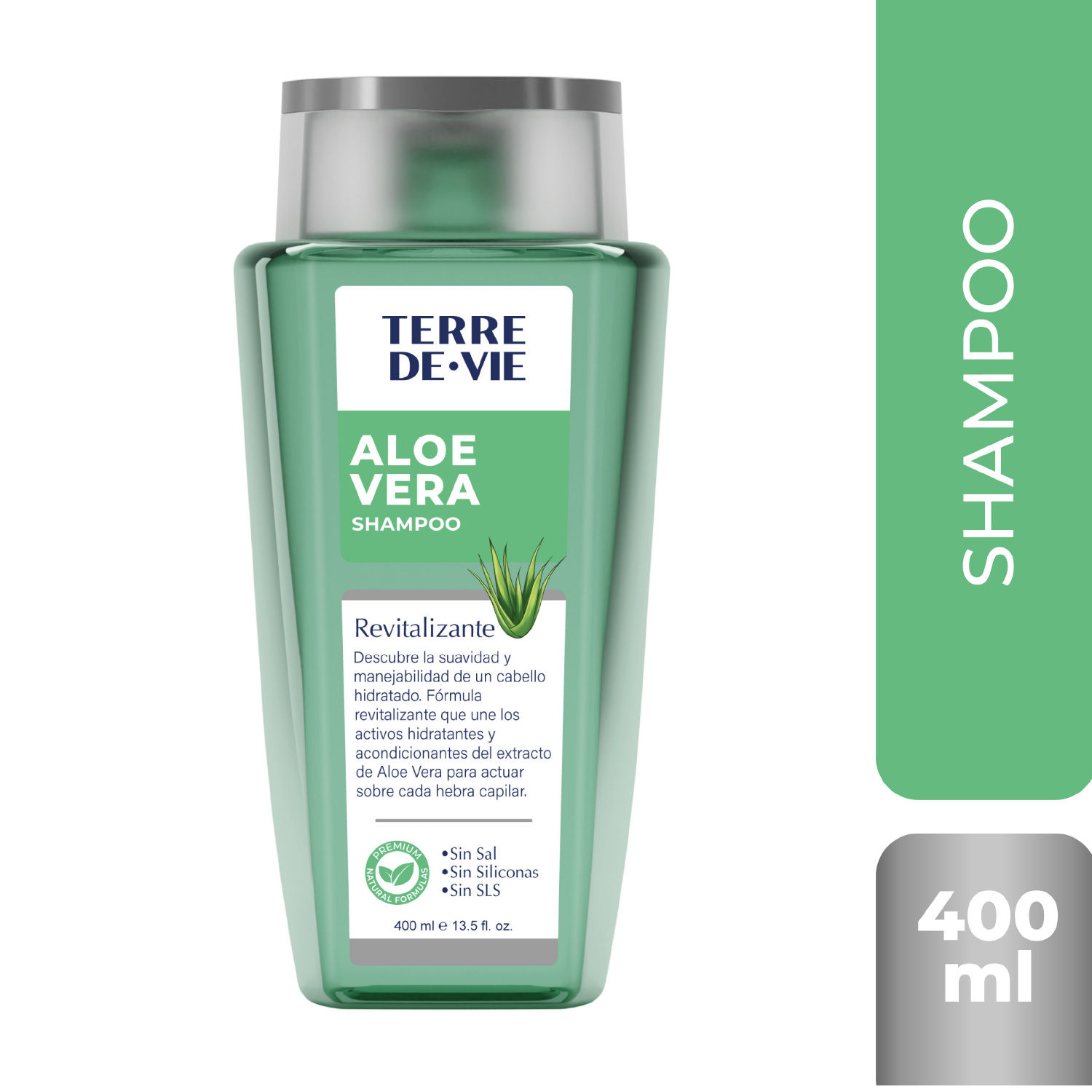Shampoo Natural Revitalizante Aloe Vera Terre De Vie
