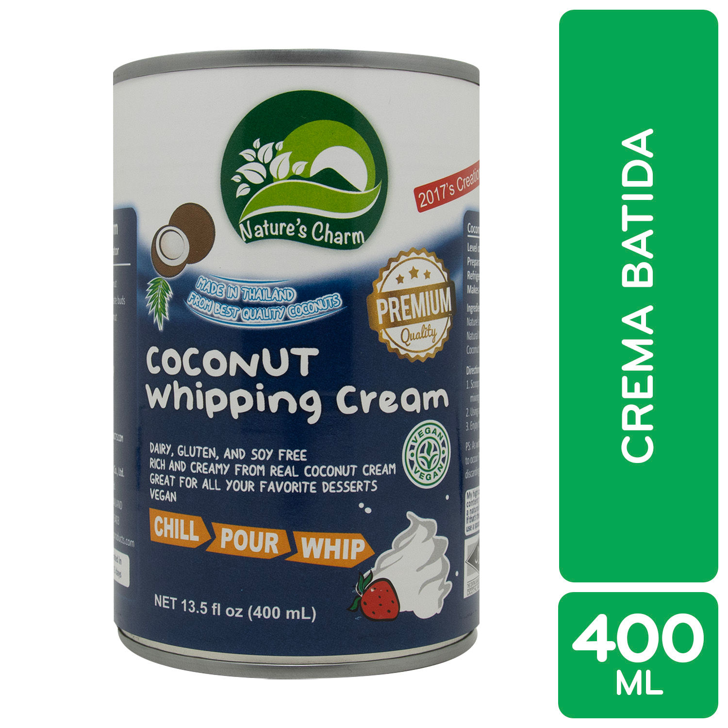 Crema Batida A Base De Coco Natures Charm