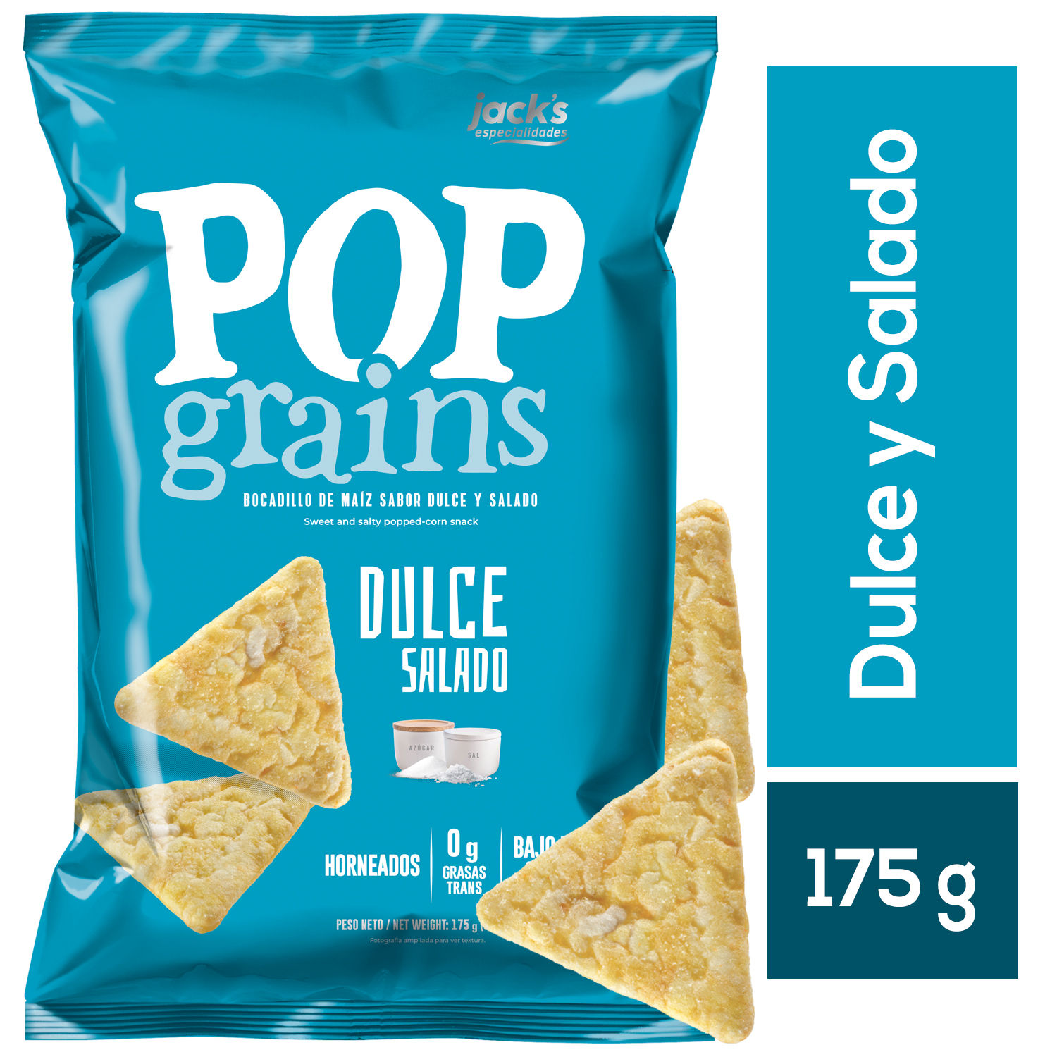 Pop Grains Dulce Salado  Jacks Bolsa 175 G