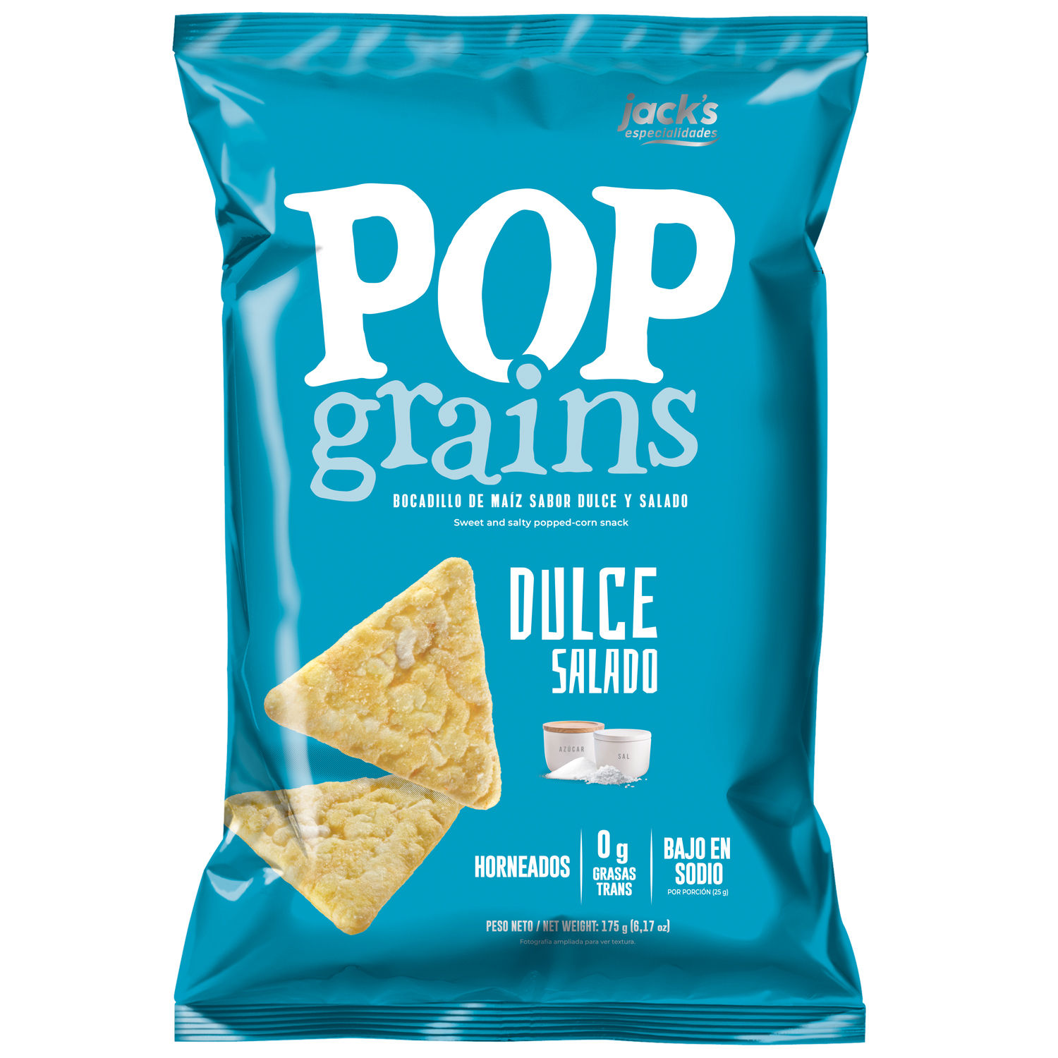 Pop Grains Dulce Salado  Jacks Bolsa 175 G