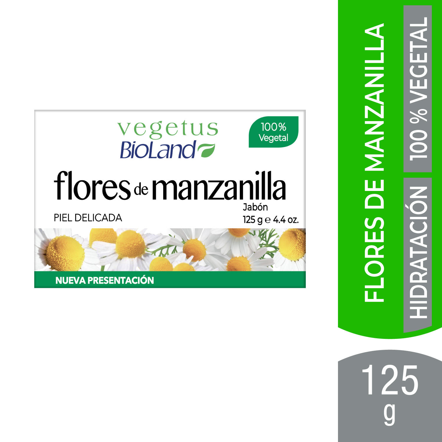 Jabon Natural Flores Manzanilla Bioland Vegetus