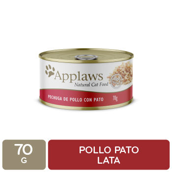 ALIMENTO GATO HUMEDO ADULTO POLLO Y PATO 100% NATURAL APPLAWS