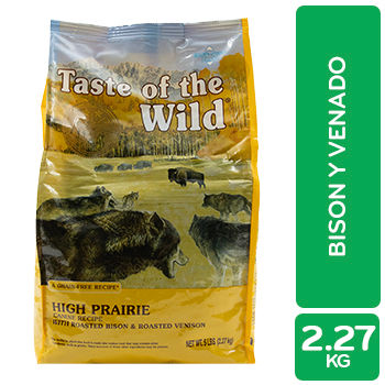 ALIMENTO PERRO ADULTO SECO BISONTE LIBRE DE GRANOS TASTE OF THE WILD