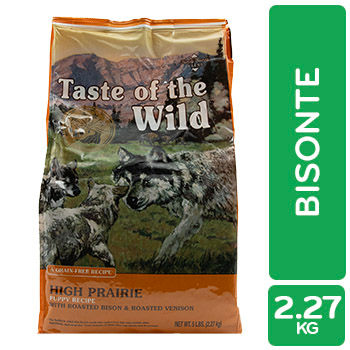 ALIMENTO PERRO CACHORRO SECO BISONTE LIBRE DE GRANOS TASTE OF THE WILD