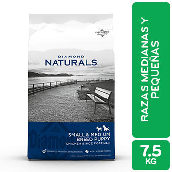 ALIMENTO PERRO CACHORRO SECO RAZA PEQUEÑA OMEGA 3 DIAMOND NATURALS