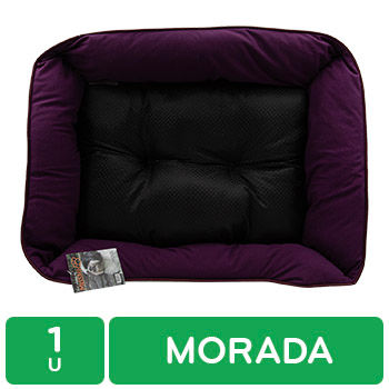 CAMA PERRO MORADA 60X50 CM MUSHI