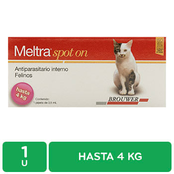 MELTRA DESPARASITANTE INTERNO PIPETA GATO HASTA 4 KG