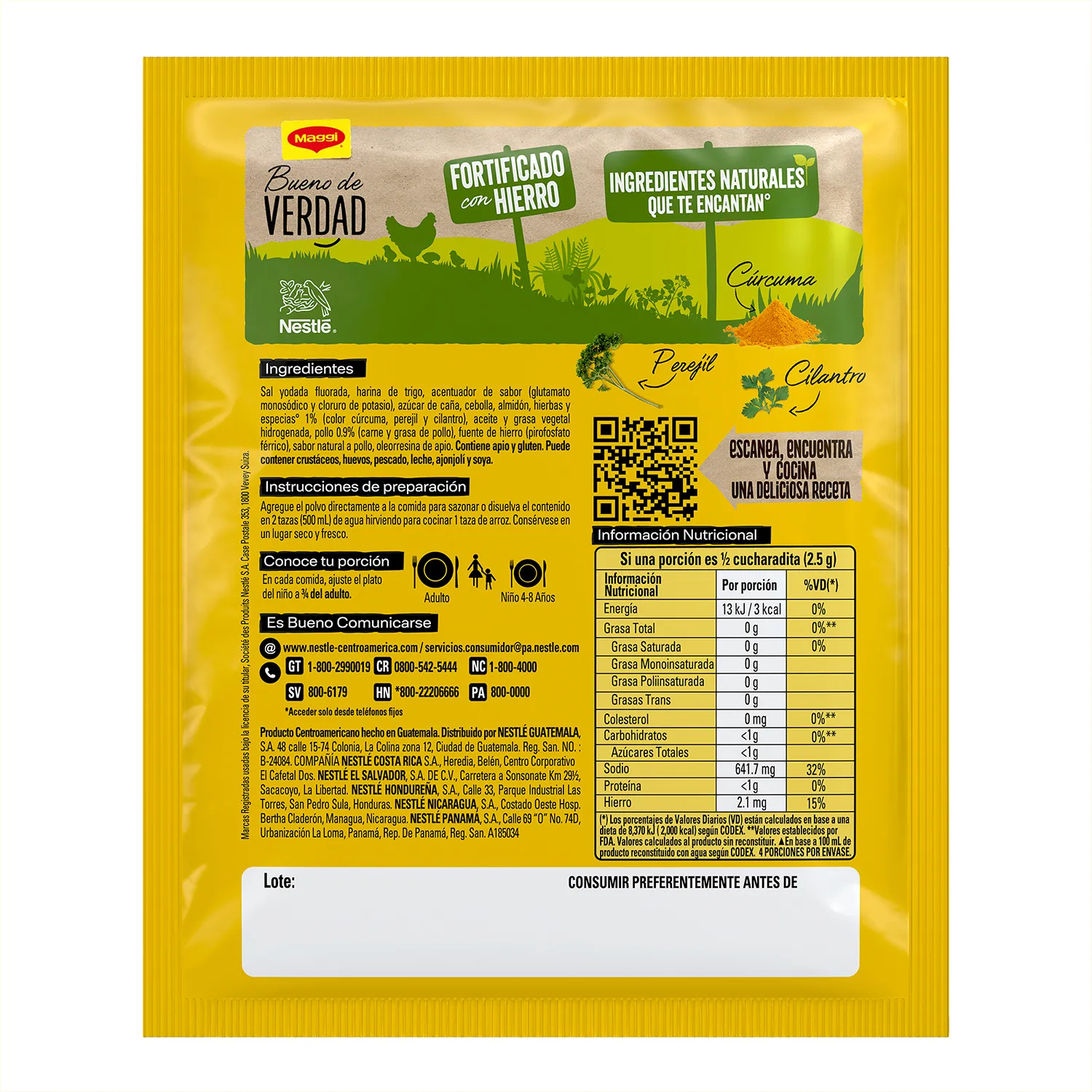 Consome Pollo Maggi Paquete 50 G