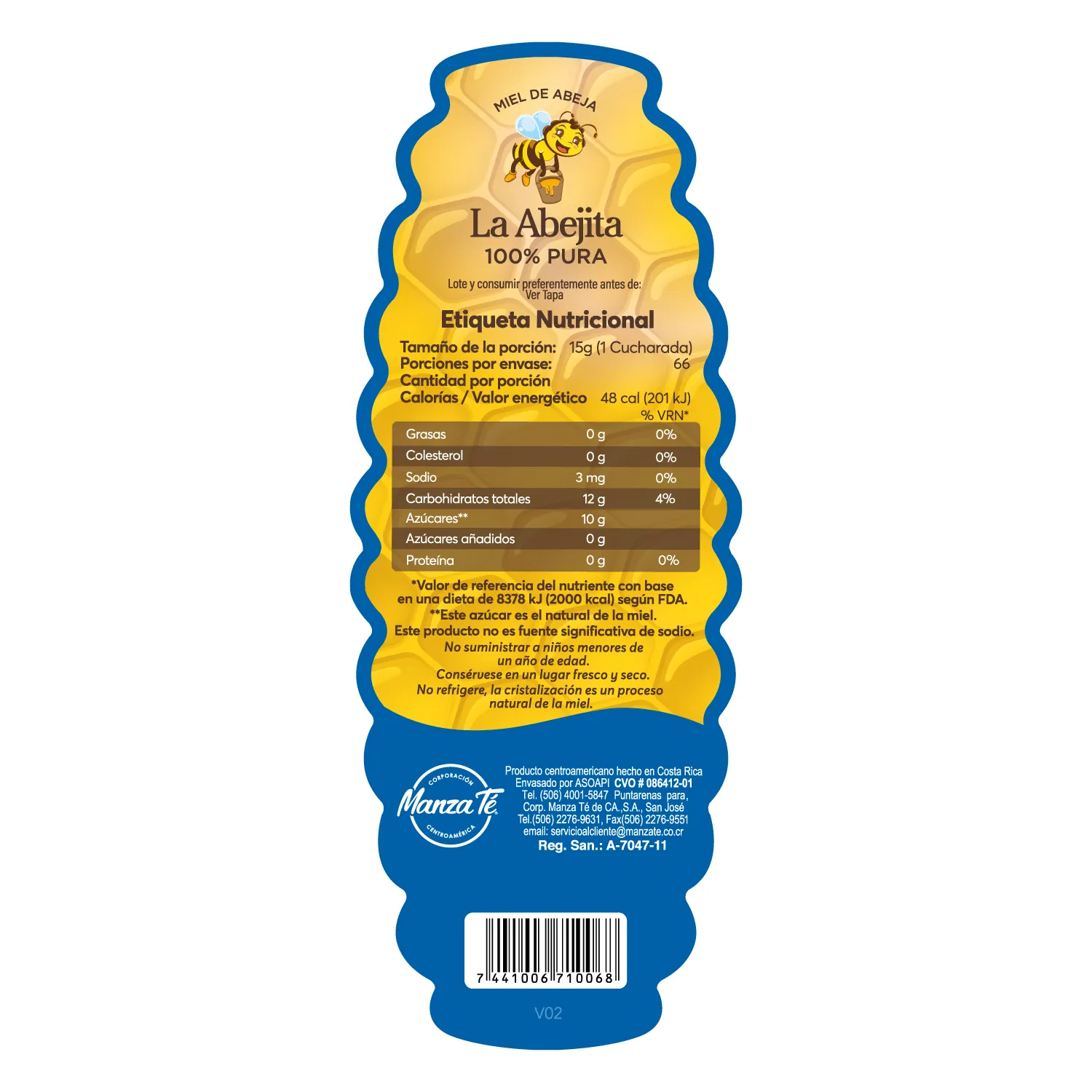 Miel Pura La Abejita Botella 1000 Ml