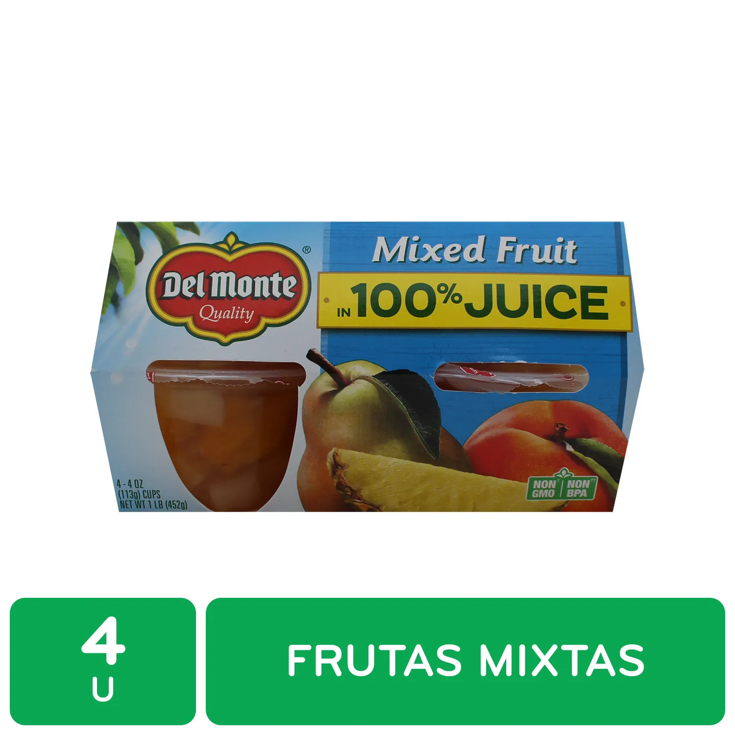 Coctel De Fruta Pack Del Monte Paquete 452 G