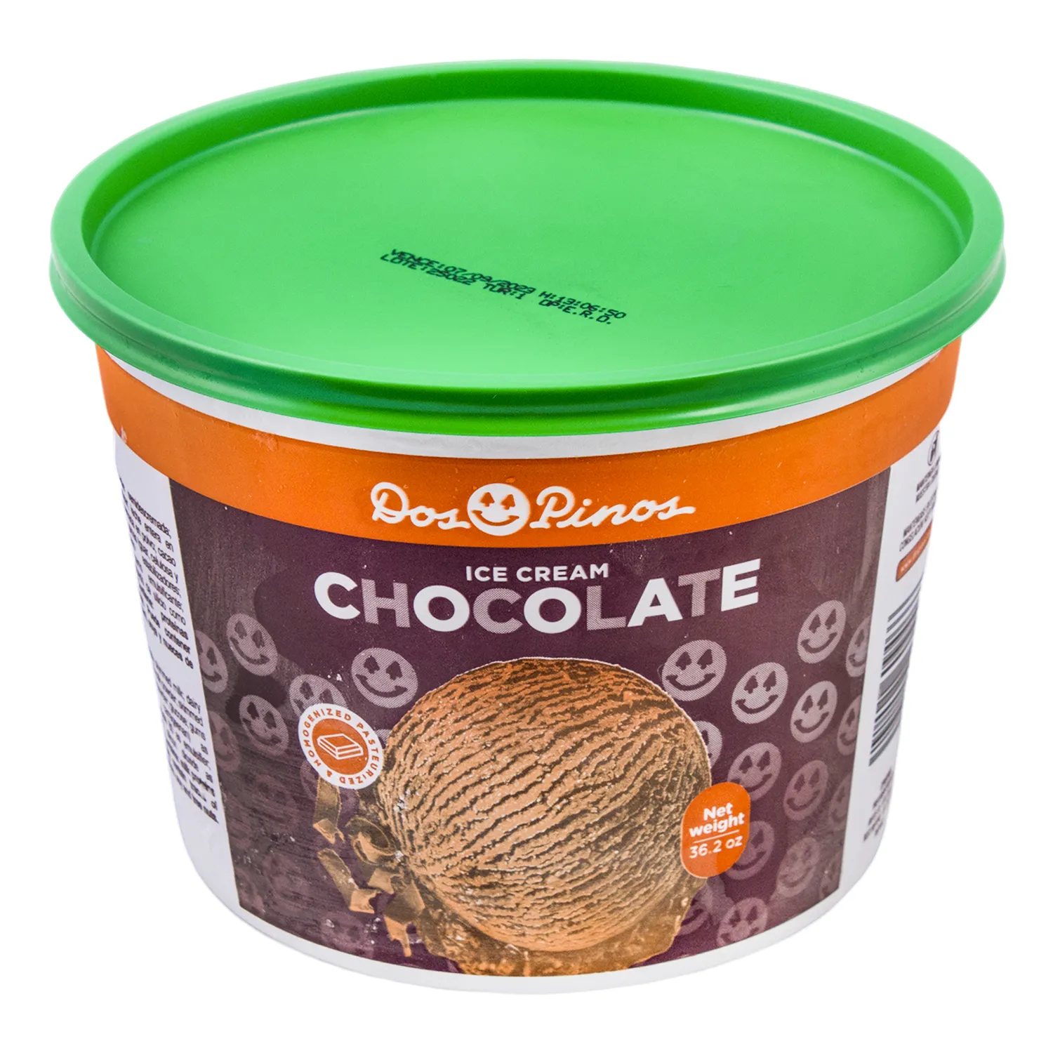 Helado Chocolate Dos Pinos Envase 1028 G