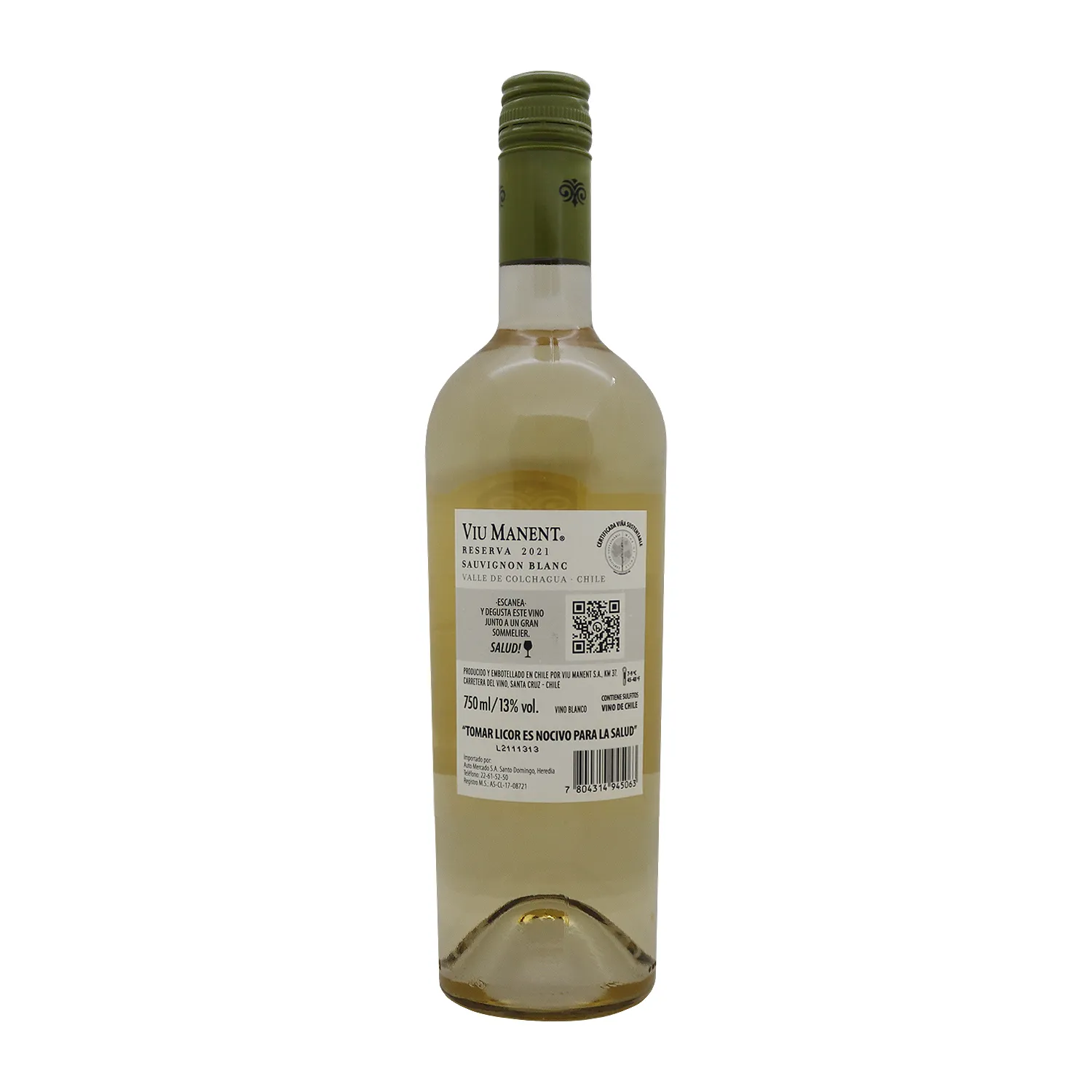 Vino Blanco Chile Sauvignon Reserva Viu Manent