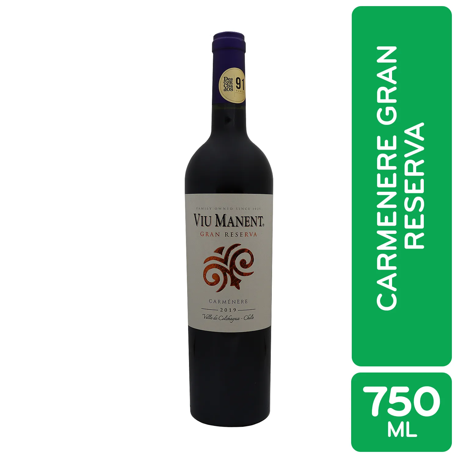 Vino Tinto Chile Carmenere Gran Reserva Viu Manent