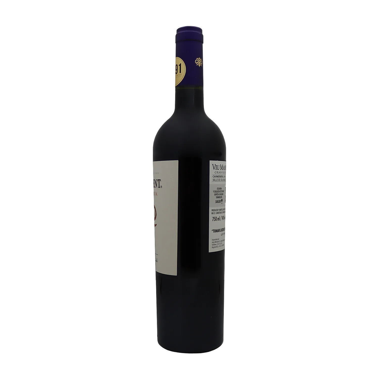 Vino Tinto Chile Carmenere Gran Reserva Viu Manent